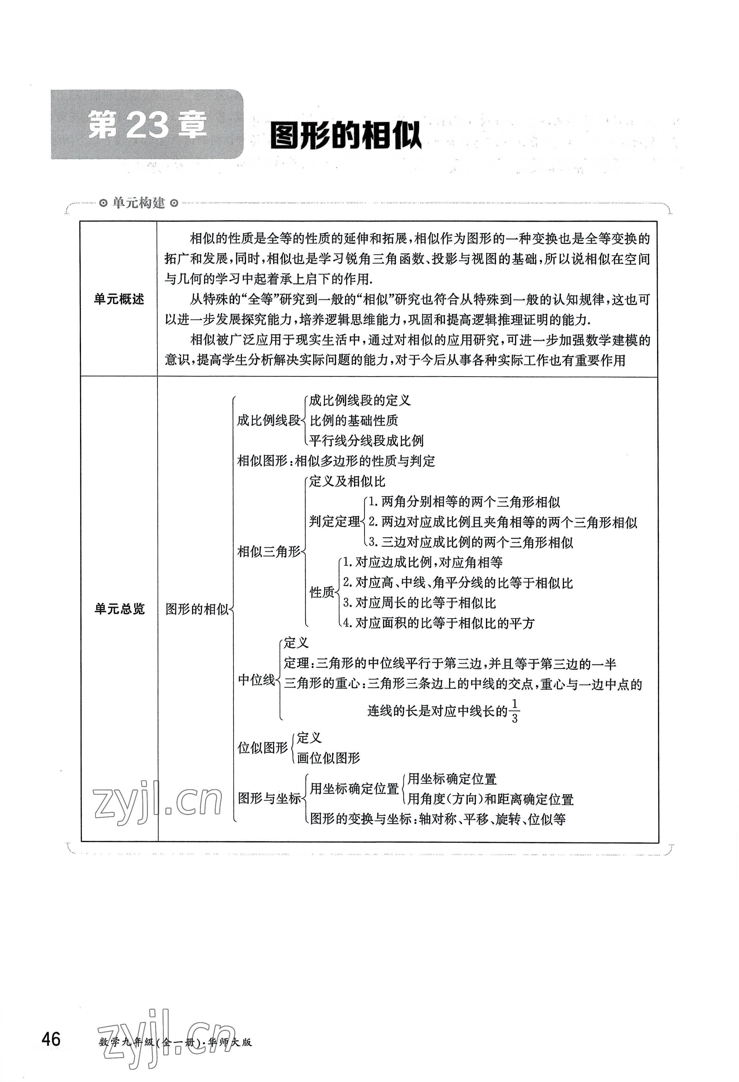 2022年金太陽(yáng)導(dǎo)學(xué)案九年級(jí)數(shù)學(xué)全一冊(cè)華師大版 參考答案第46頁(yè)