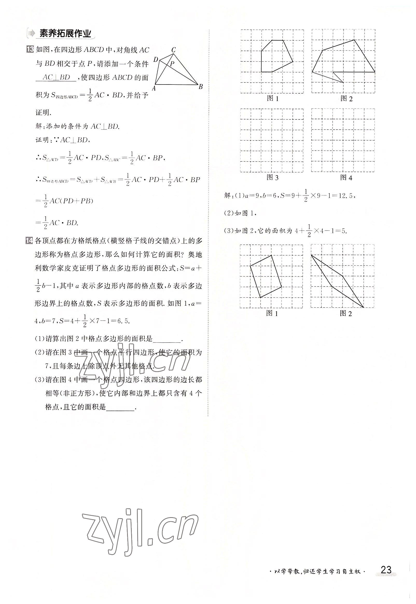 2022年金太陽導(dǎo)學(xué)案八年級數(shù)學(xué)上冊人教版 參考答案第23頁