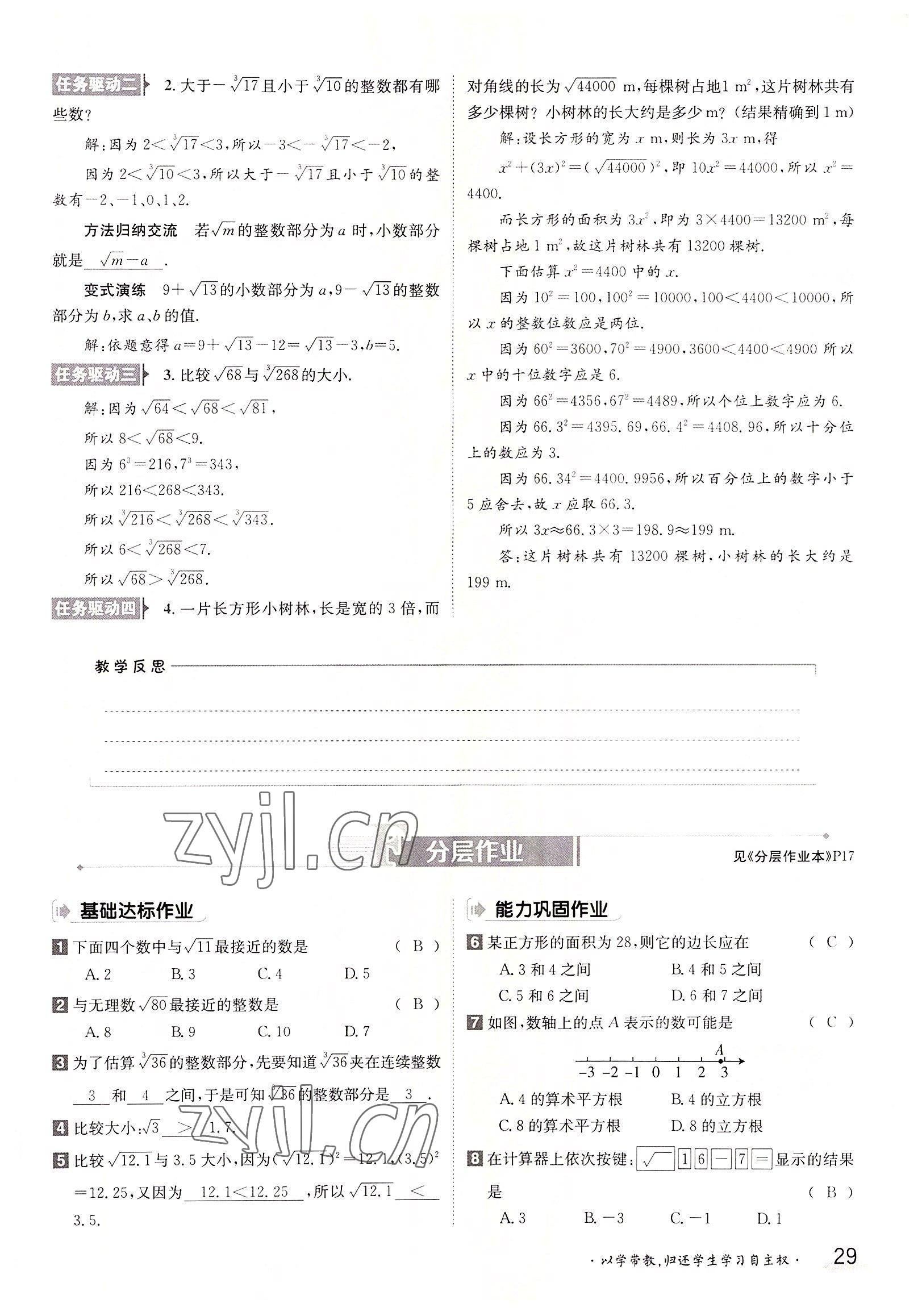 2022年金太陽導(dǎo)學(xué)案八年級數(shù)學(xué)上冊北師大版 參考答案第29頁