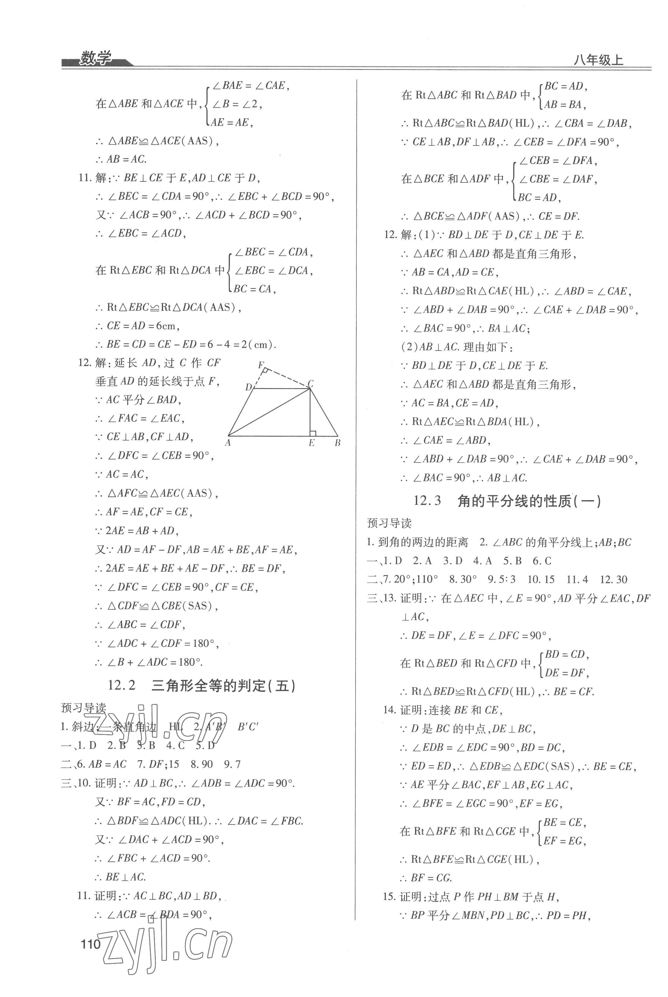 2022年全练练测考八年级数学上册人教版 第6页