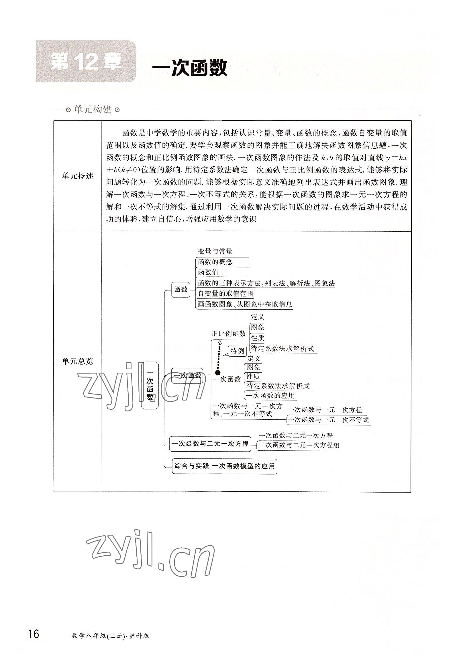 2022年金太陽分層作業(yè)本八年級數(shù)學(xué)上冊滬科版 參考答案第16頁