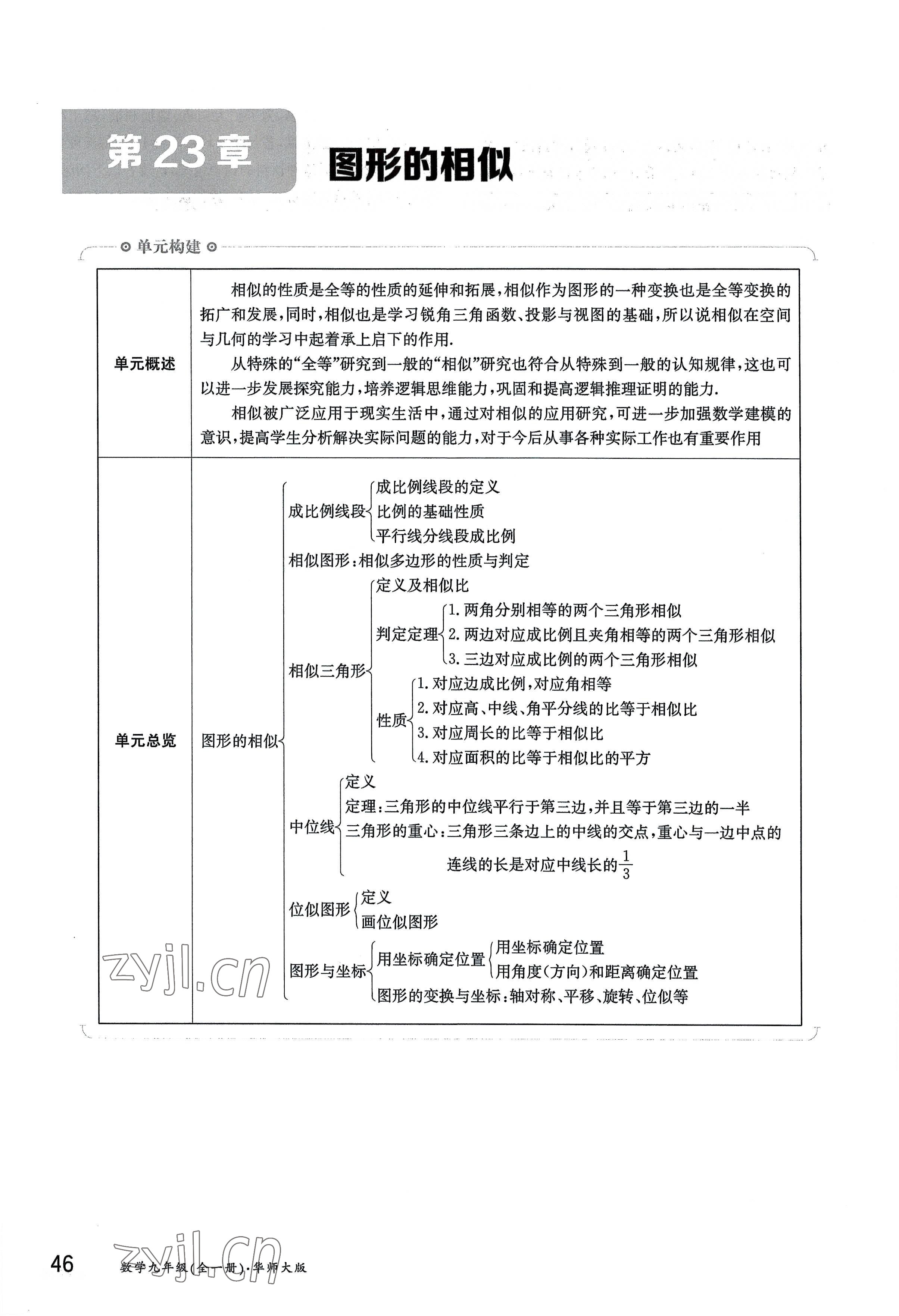 2022年金太陽(yáng)分層作業(yè)本九年級(jí)數(shù)學(xué)全一冊(cè)華師大版 參考答案第46頁(yè)