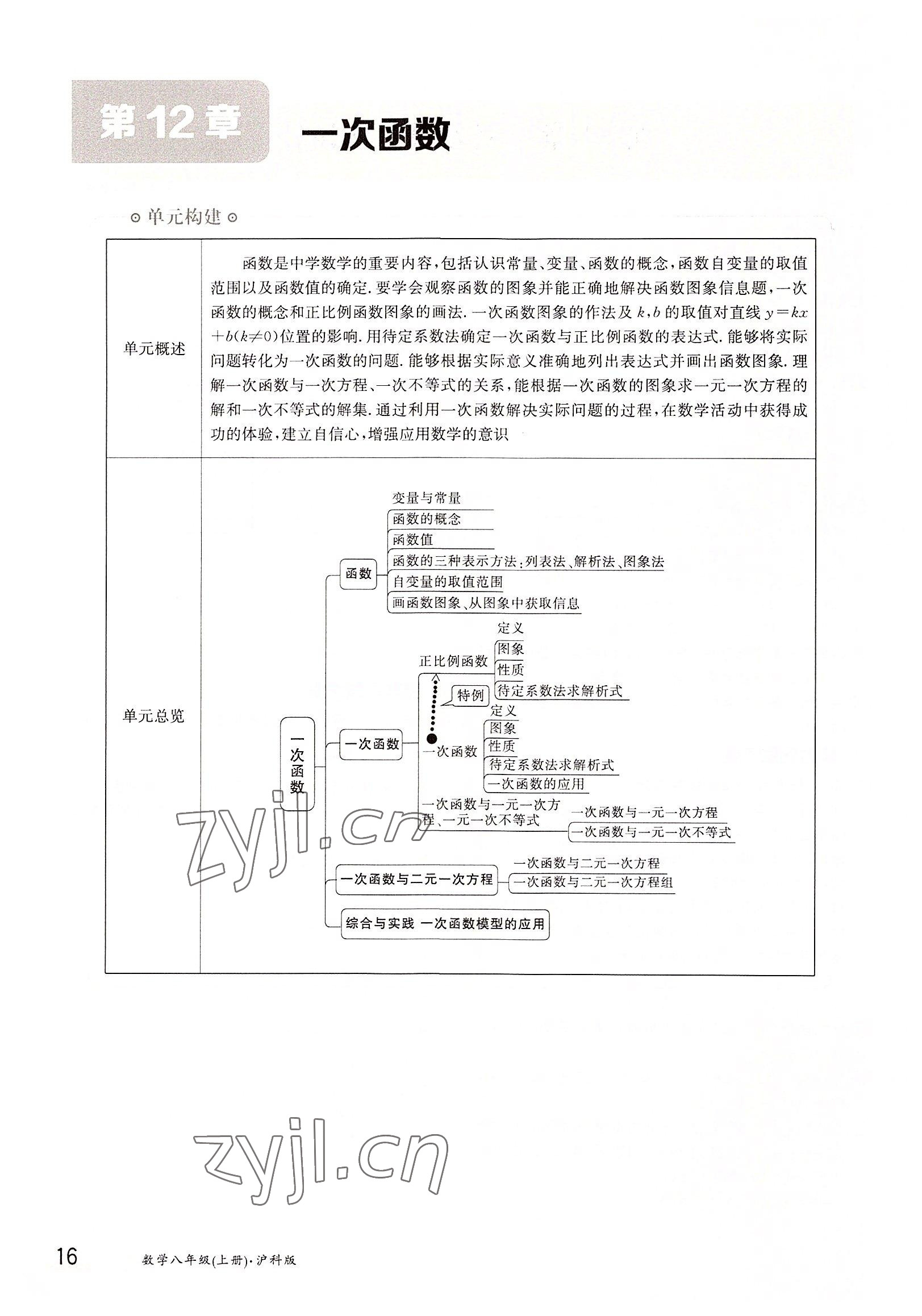 2022年三段六步導學測評八年級數學上冊滬科版 參考答案第16頁
