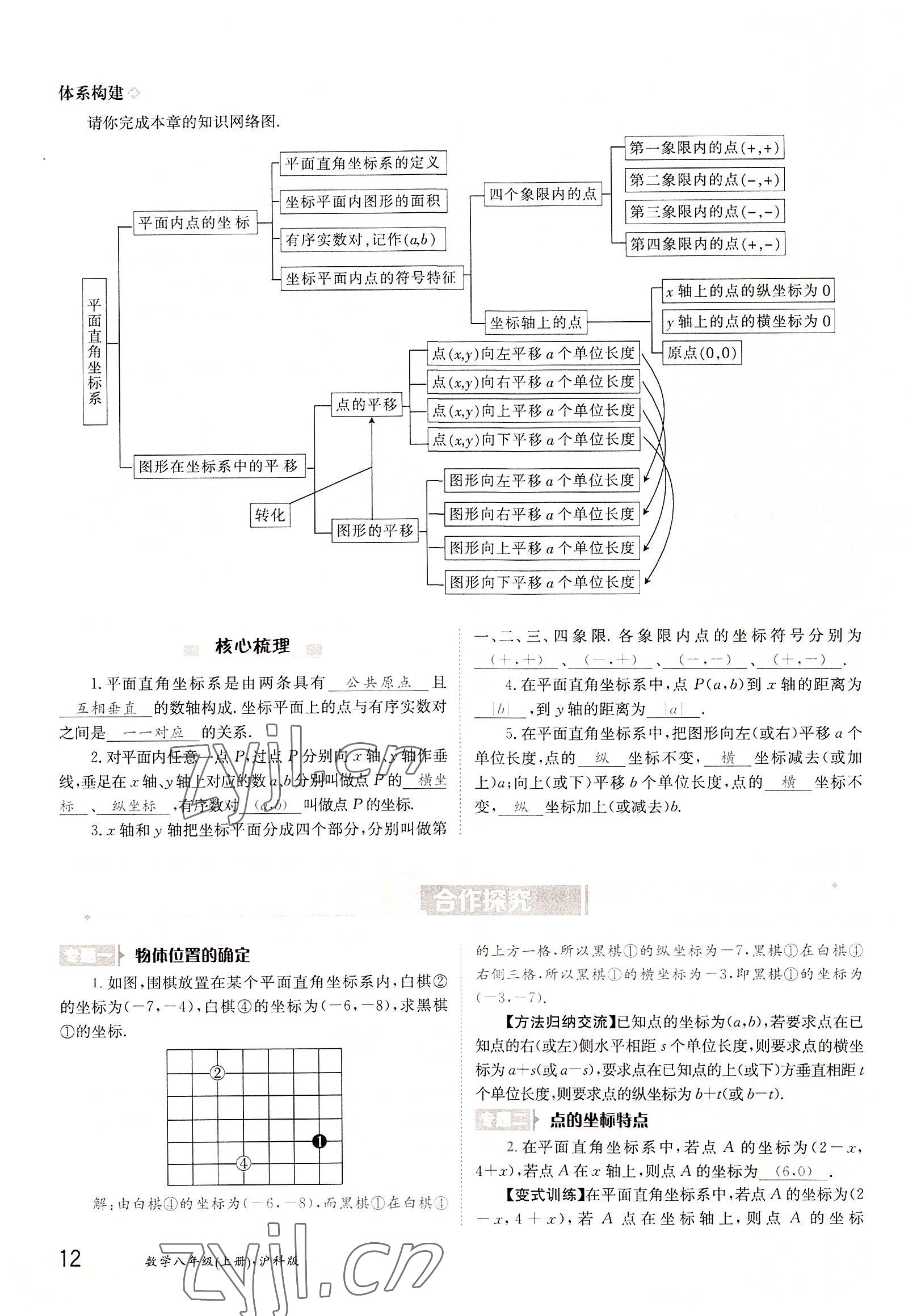 2022年三段六步導學測評八年級數學上冊滬科版 參考答案第12頁