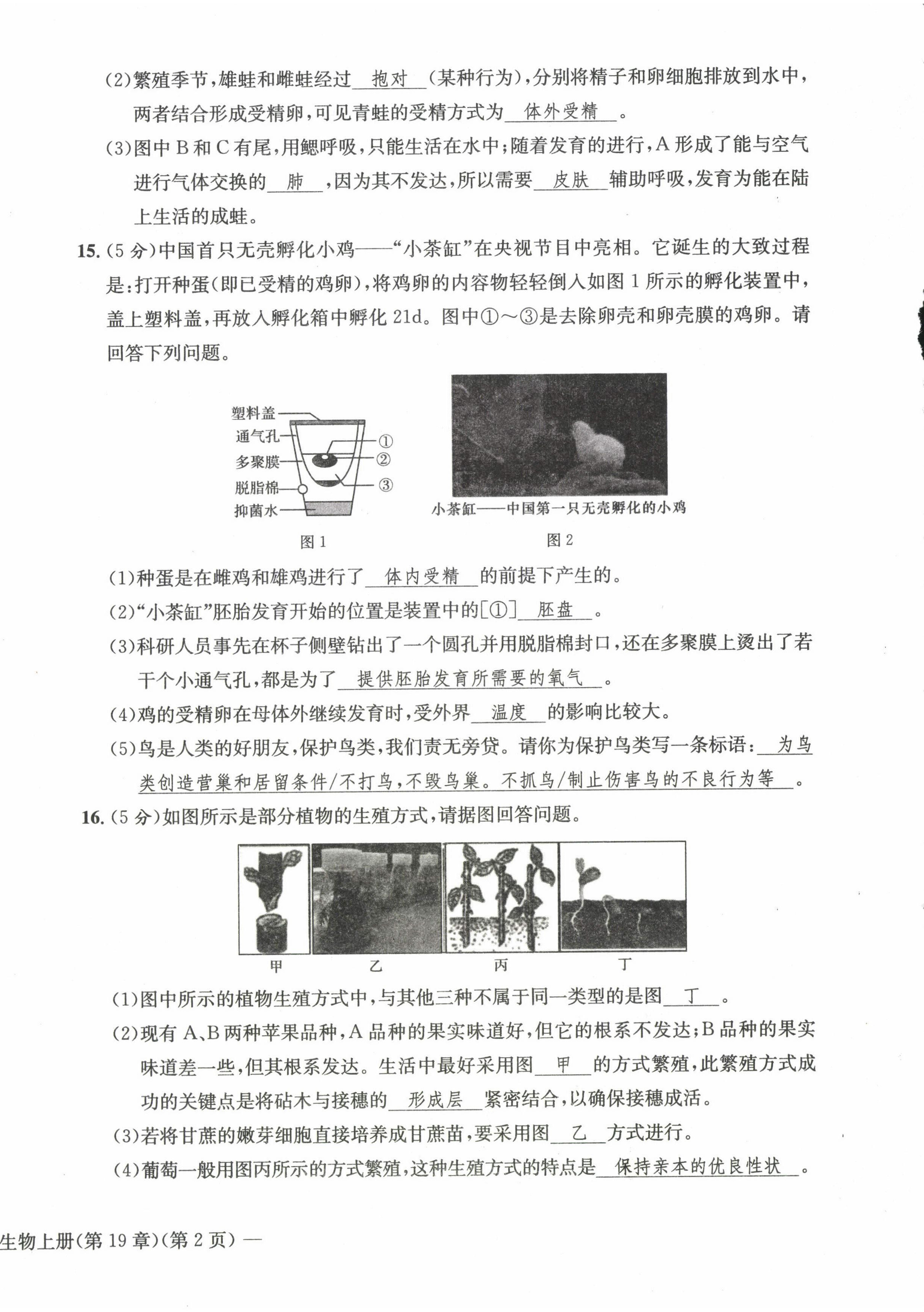 2022年课堂巩固练习八年级地理生物上册人教版 第16页