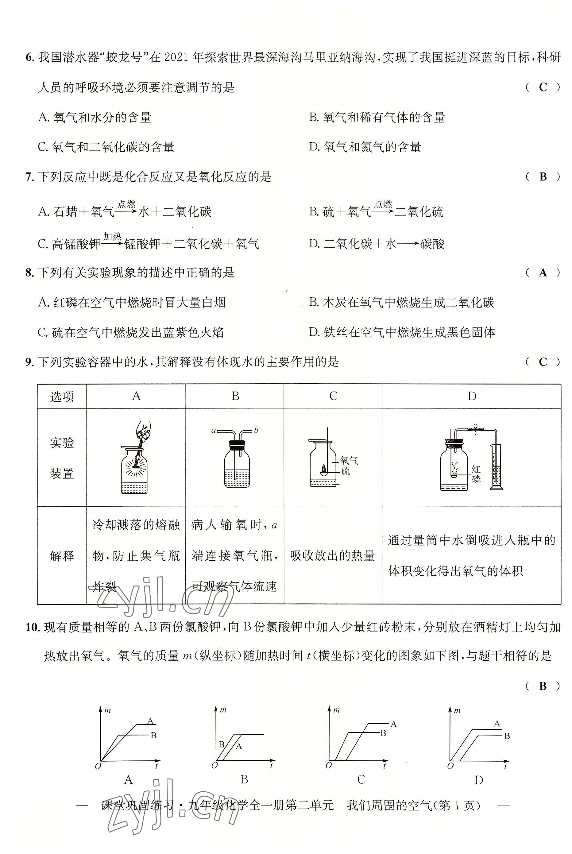 2022年課堂鞏固練習(xí)九年級(jí)化學(xué)全一冊(cè)人教版 第8頁(yè)