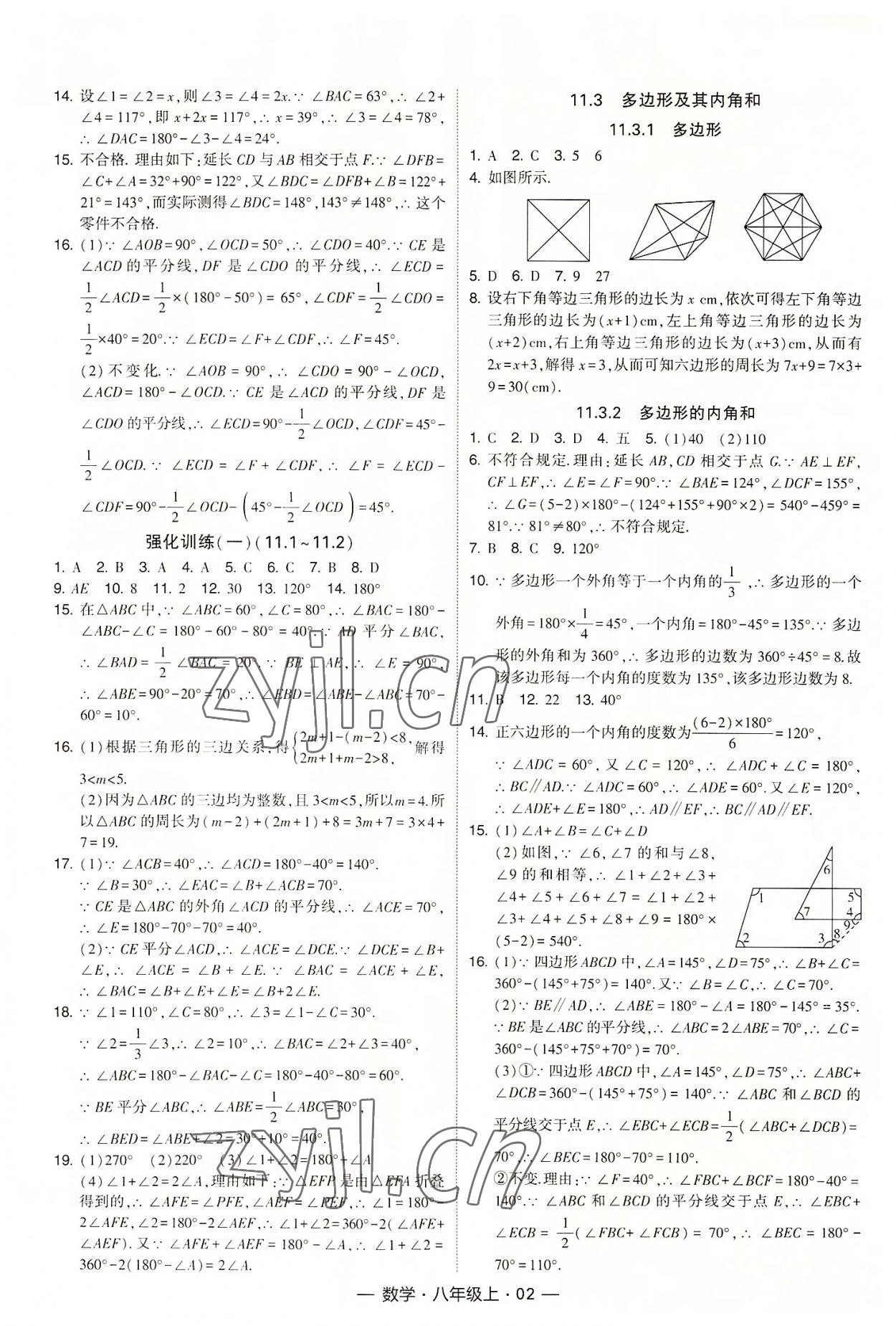 2022年经纶学典课时作业八年级数学上册人教版 第2页