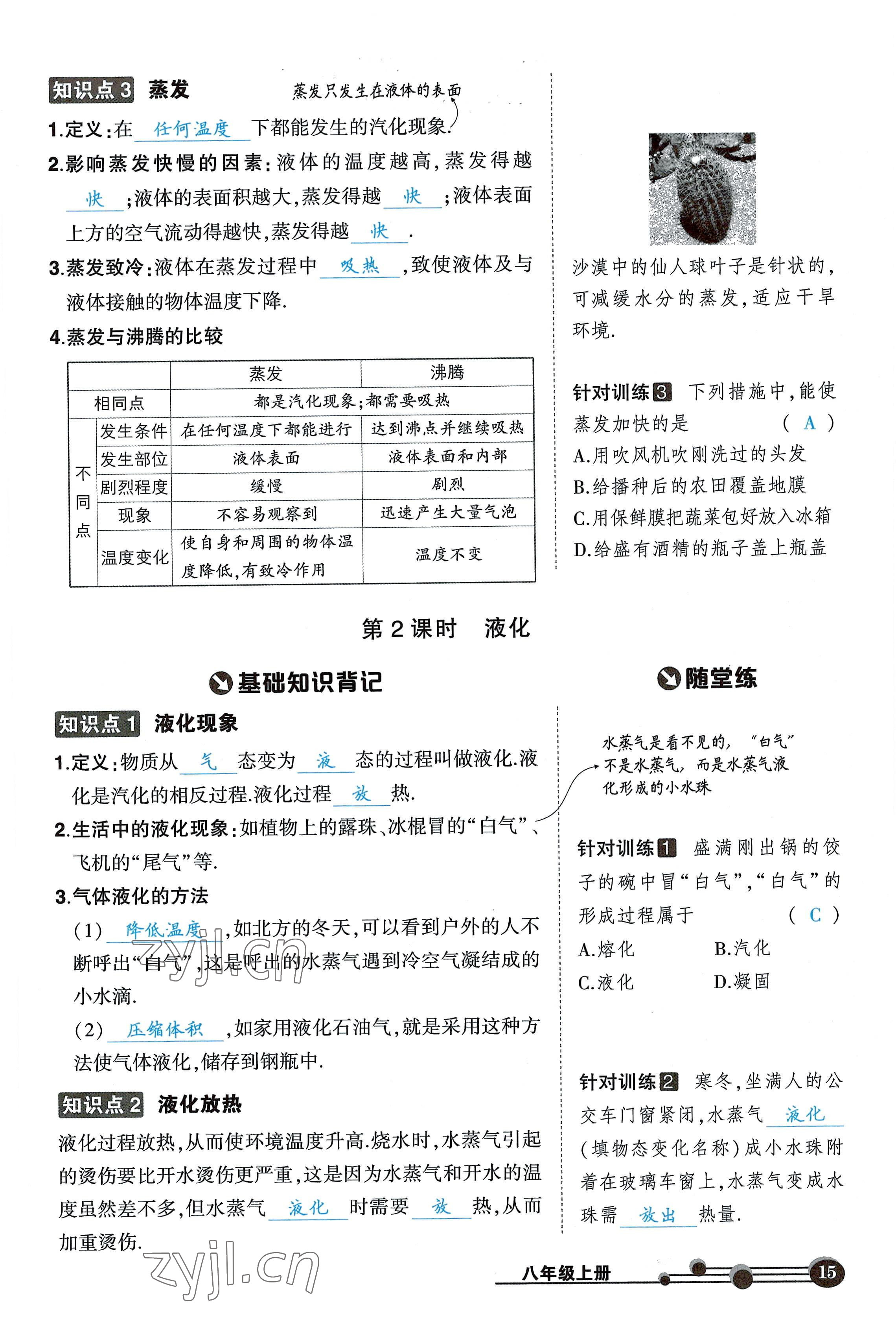 2022年?duì)钤刹怕穭?chuàng)優(yōu)作業(yè)八年級(jí)物理上冊(cè)人教版六盤水專版 參考答案第15頁