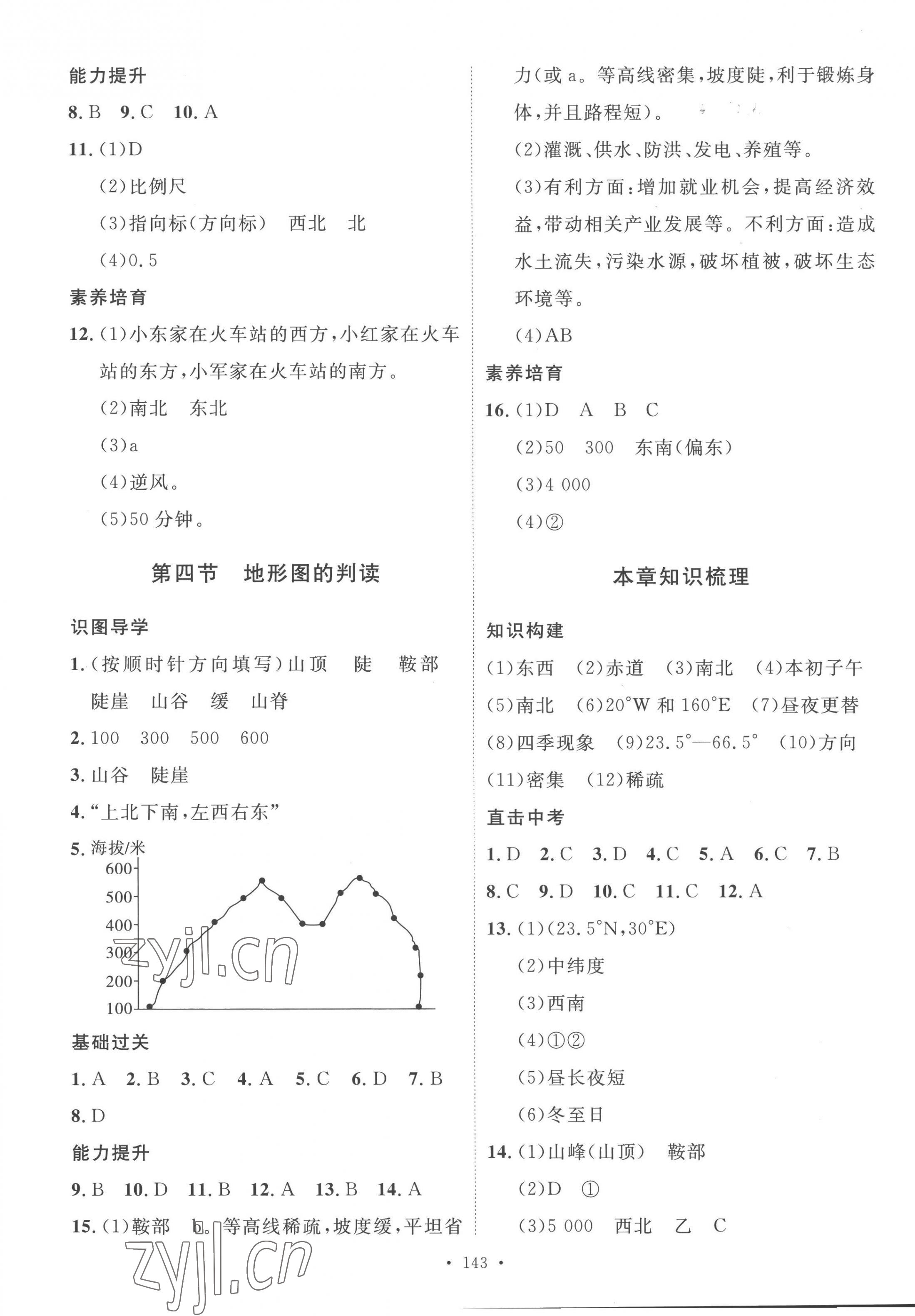 2022年思路教练同步课时作业七年级地理上册人教版 第3页