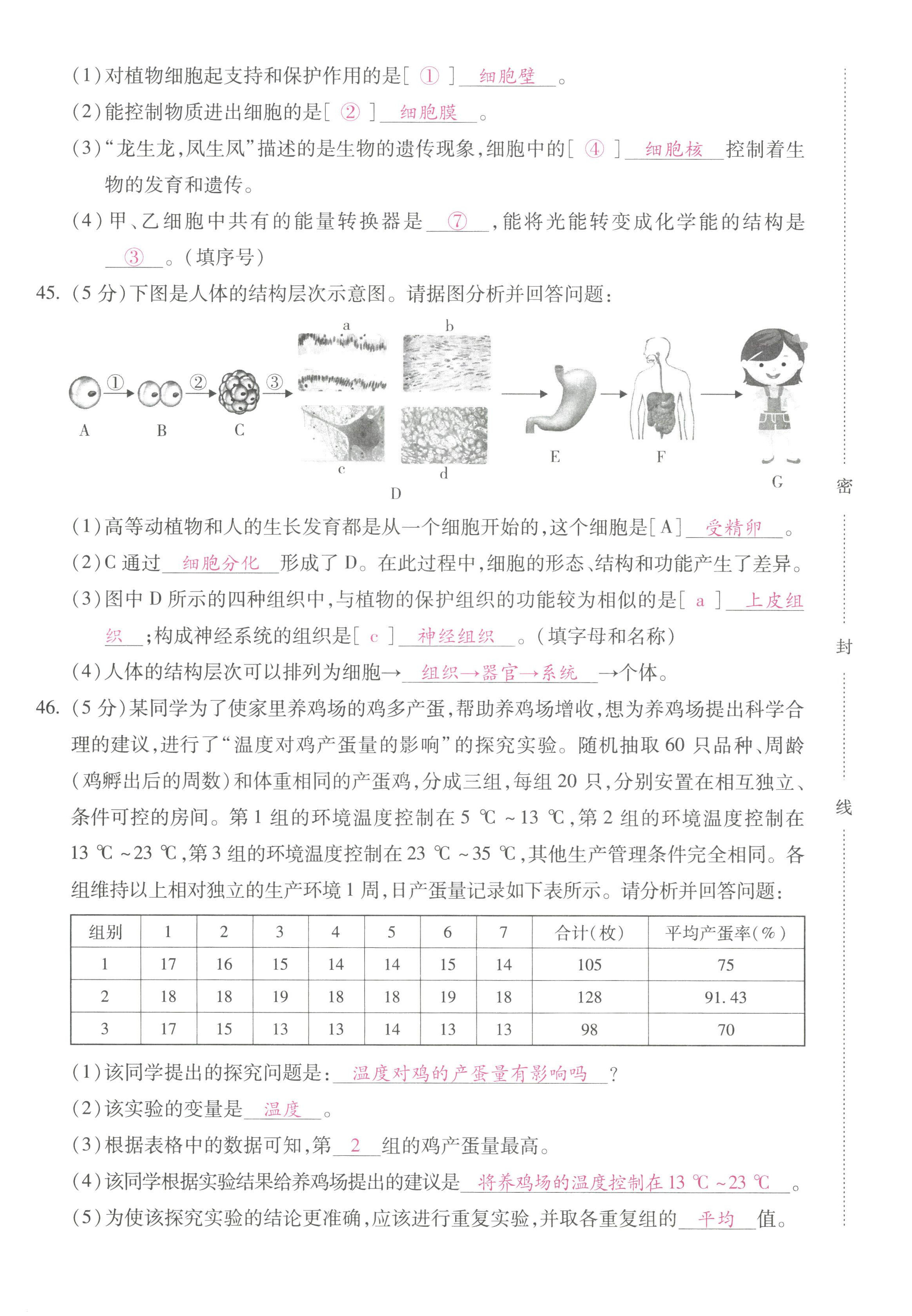 2022年本土攻略七年级生物上册人教版 第16页