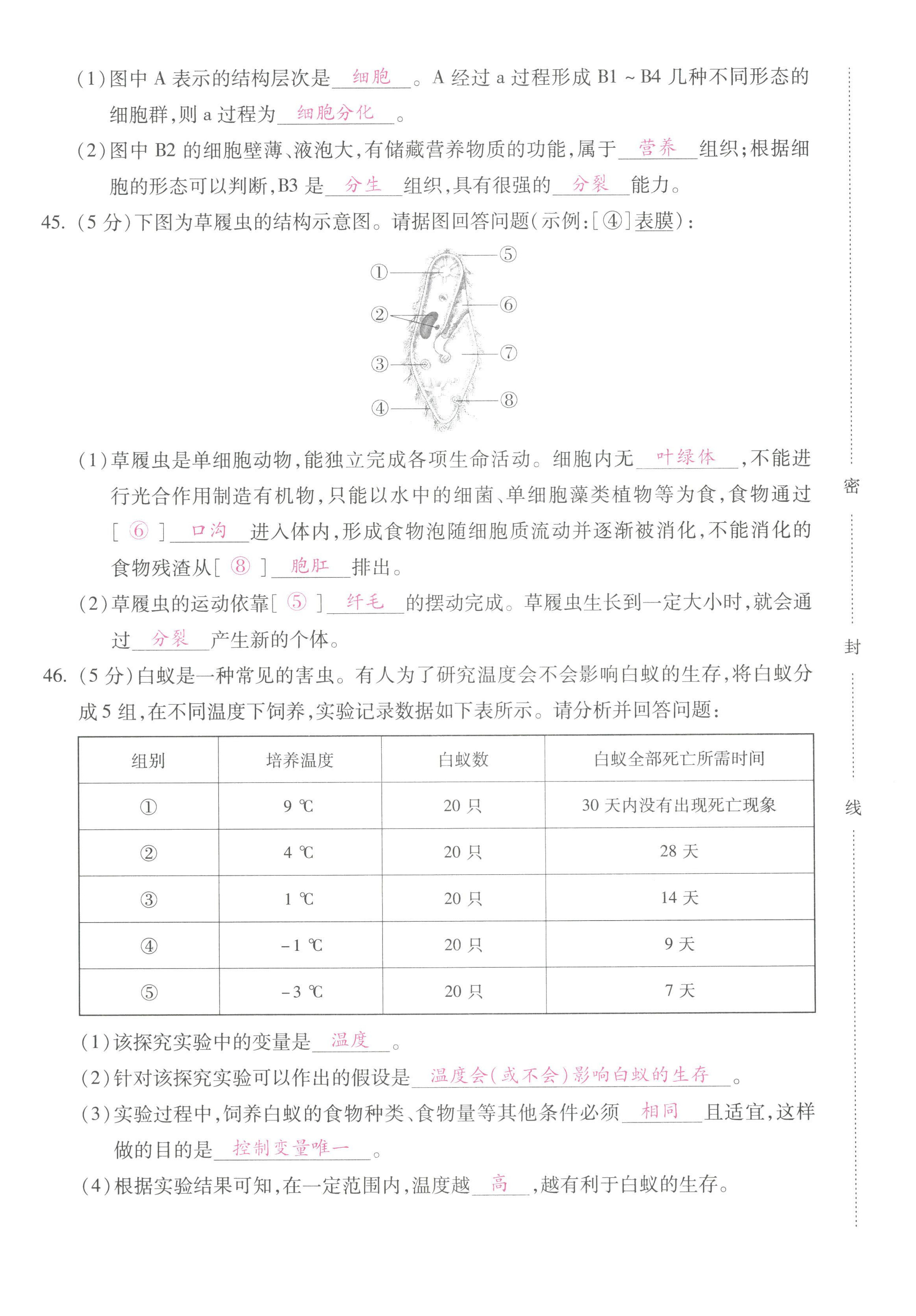 2022年本土攻略七年级生物上册人教版 第8页