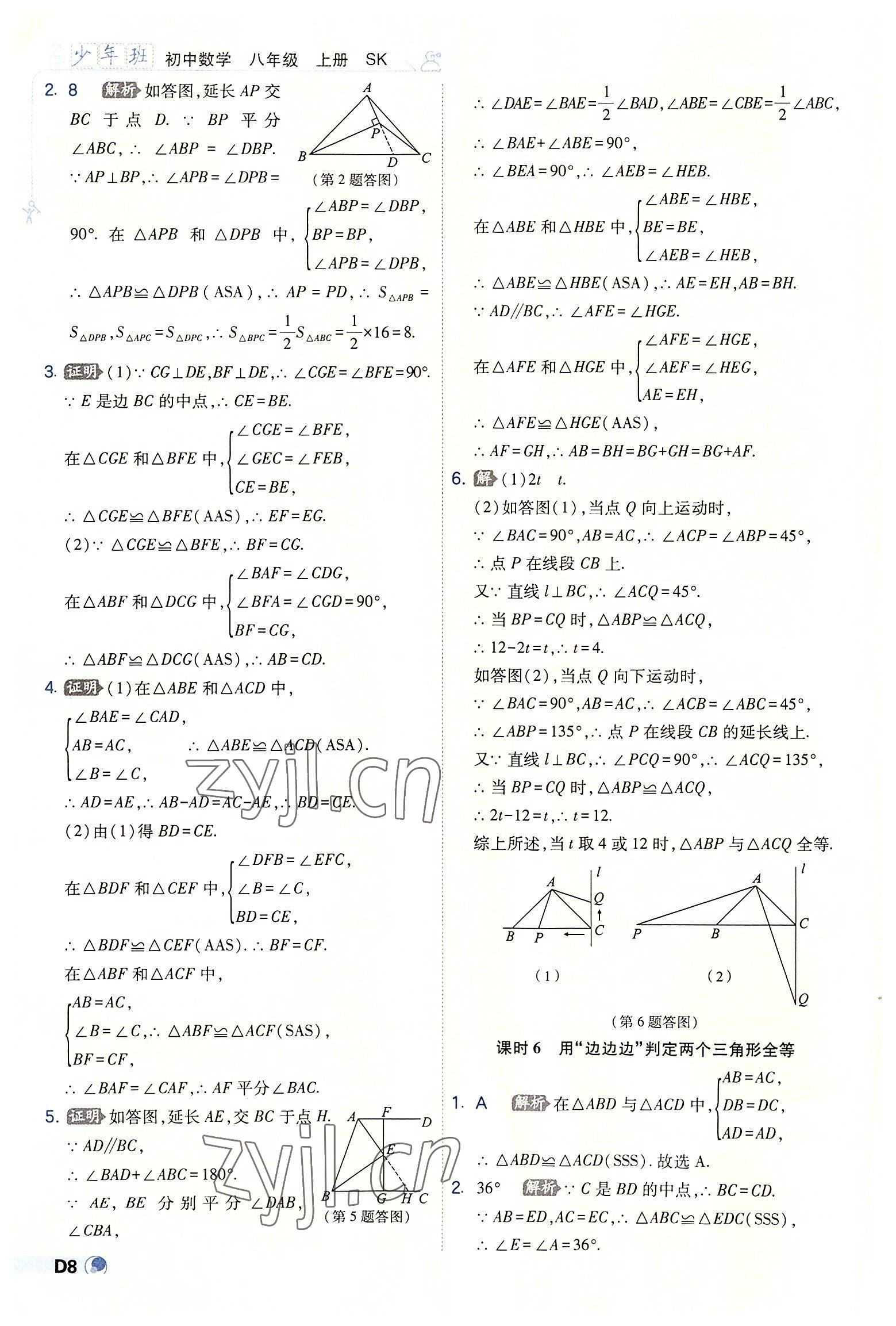 2022年少年班八年级数学上册苏科版 第8页