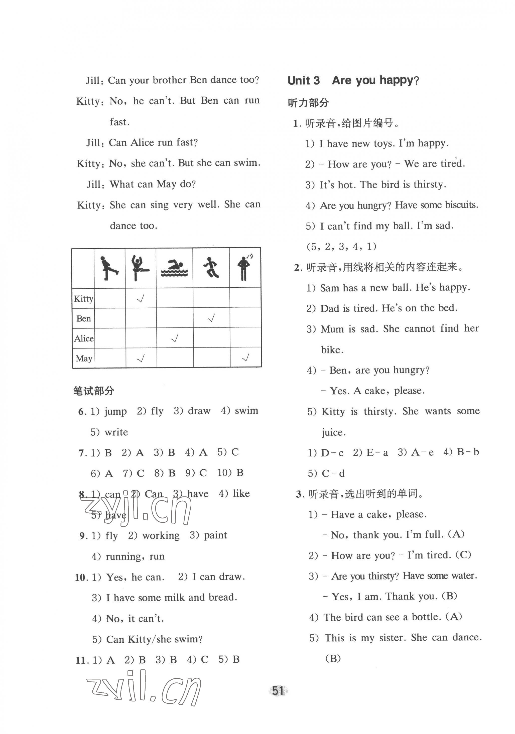 2022年牛津英語(yǔ)活動(dòng)練習(xí)手冊(cè)四年級(jí)上冊(cè)滬教版 第3頁(yè)