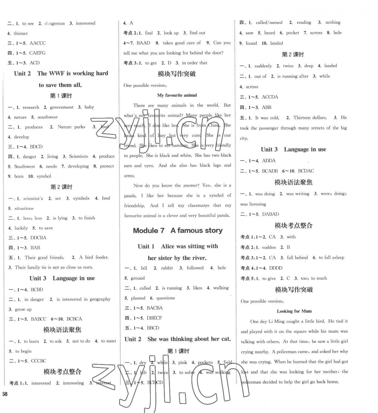 2022年通城學(xué)典課時(shí)作業(yè)本八年級(jí)英語(yǔ)上冊(cè)外研版合肥專版 第4頁(yè)