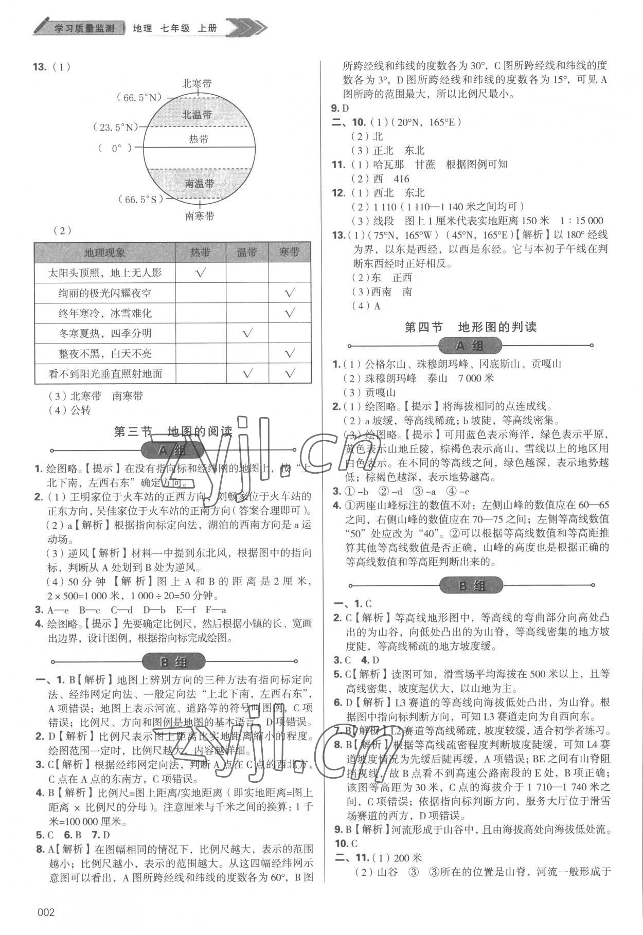 2022年學(xué)習(xí)質(zhì)量監(jiān)測(cè)七年級(jí)地理上冊(cè)人教版 第2頁(yè)