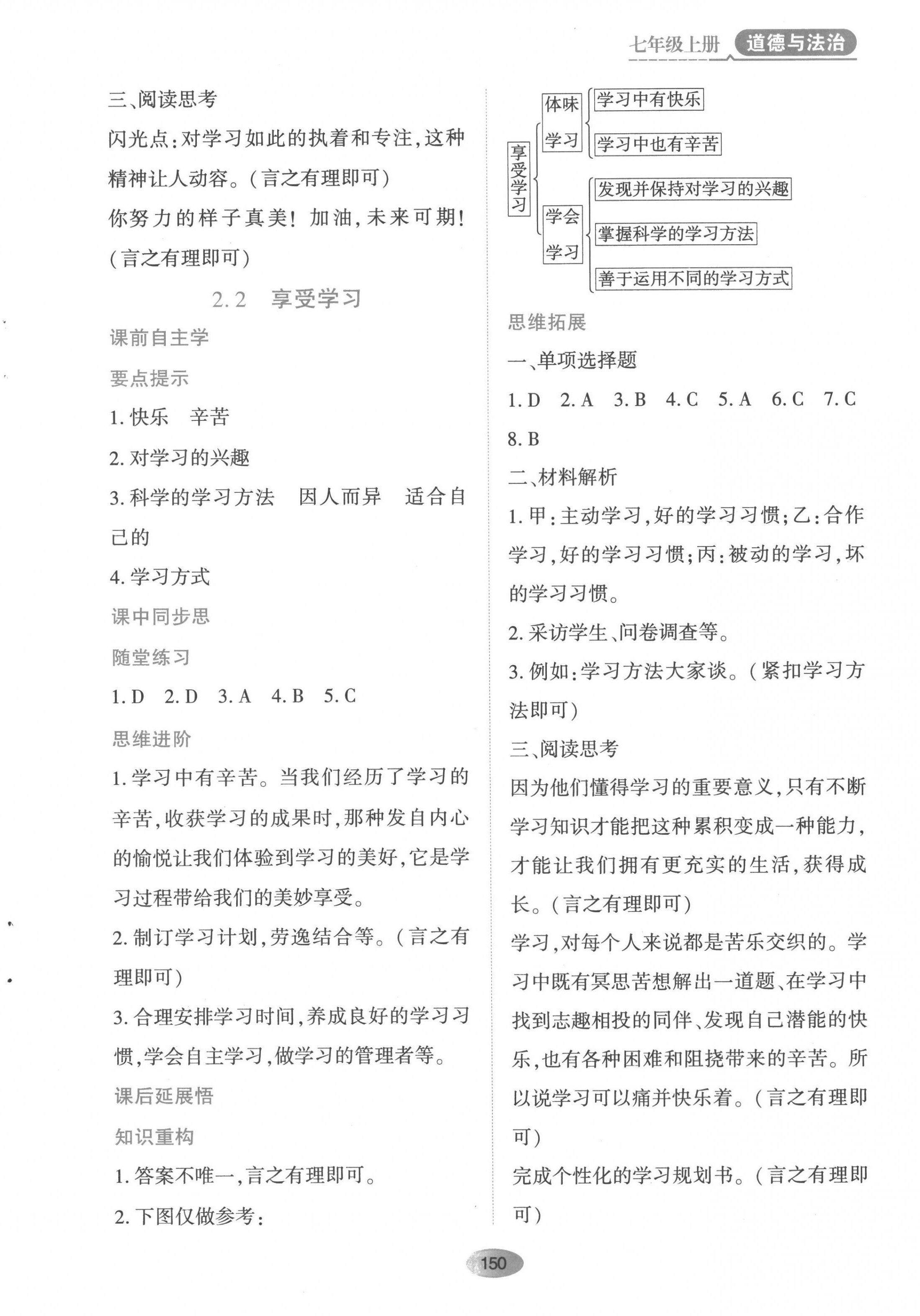 2022年資源與評價黑龍江教育出版社七年級道德與法治上冊人教版 第4頁