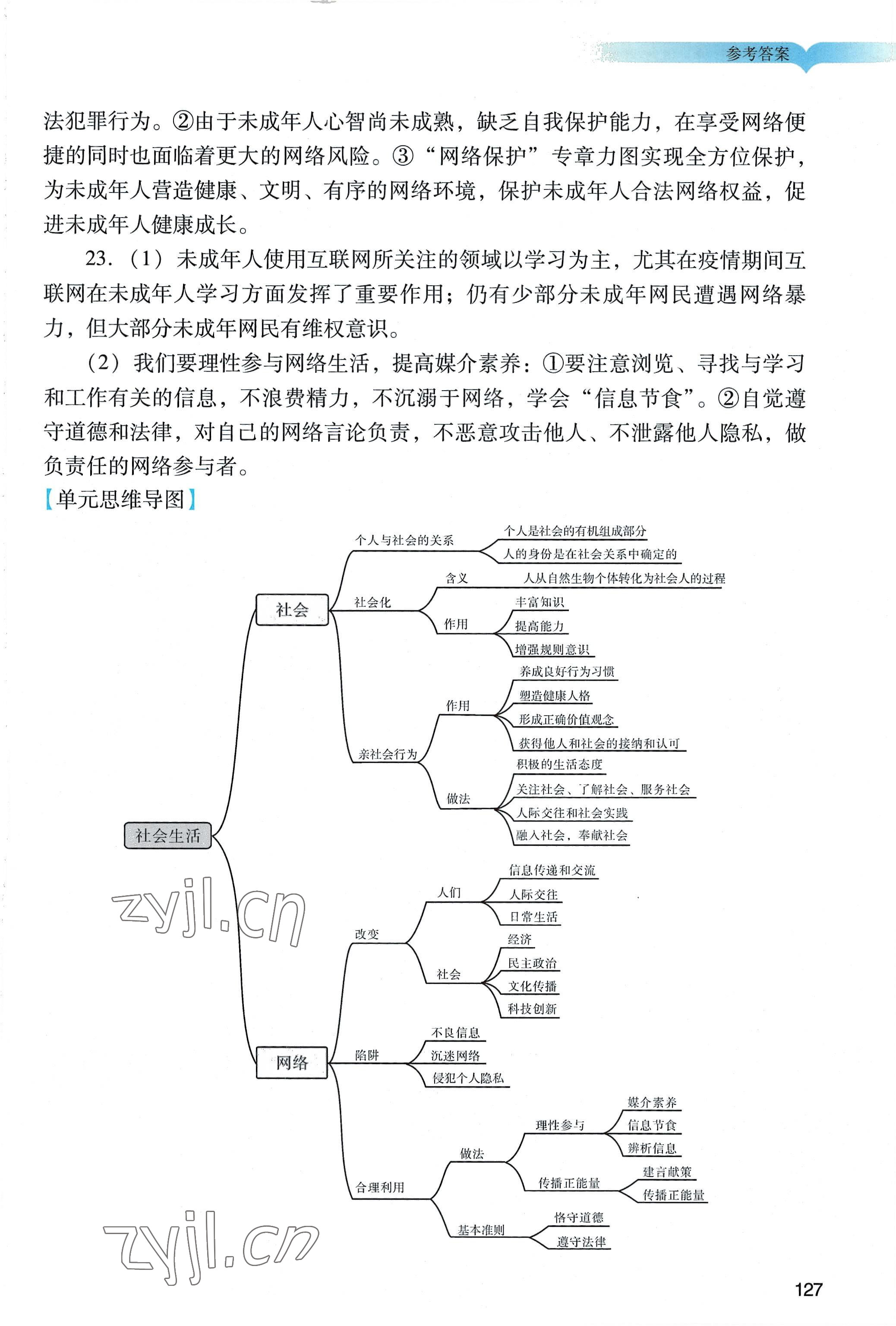 2022年陽光學(xué)業(yè)評價八年級道德與法治上冊人教版 第3頁