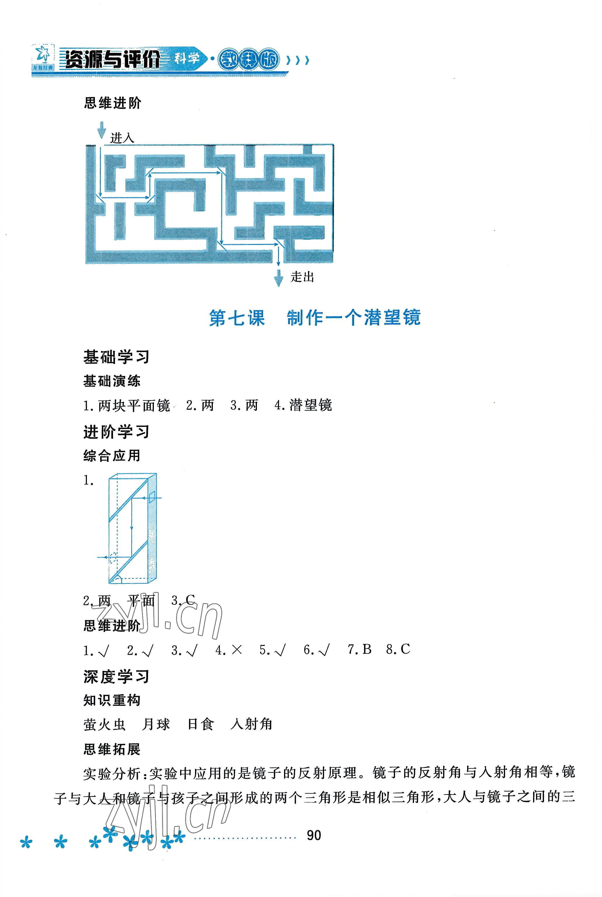 2022年資源與評價黑龍江教育出版社五年級科學(xué)上冊教科版 第4頁