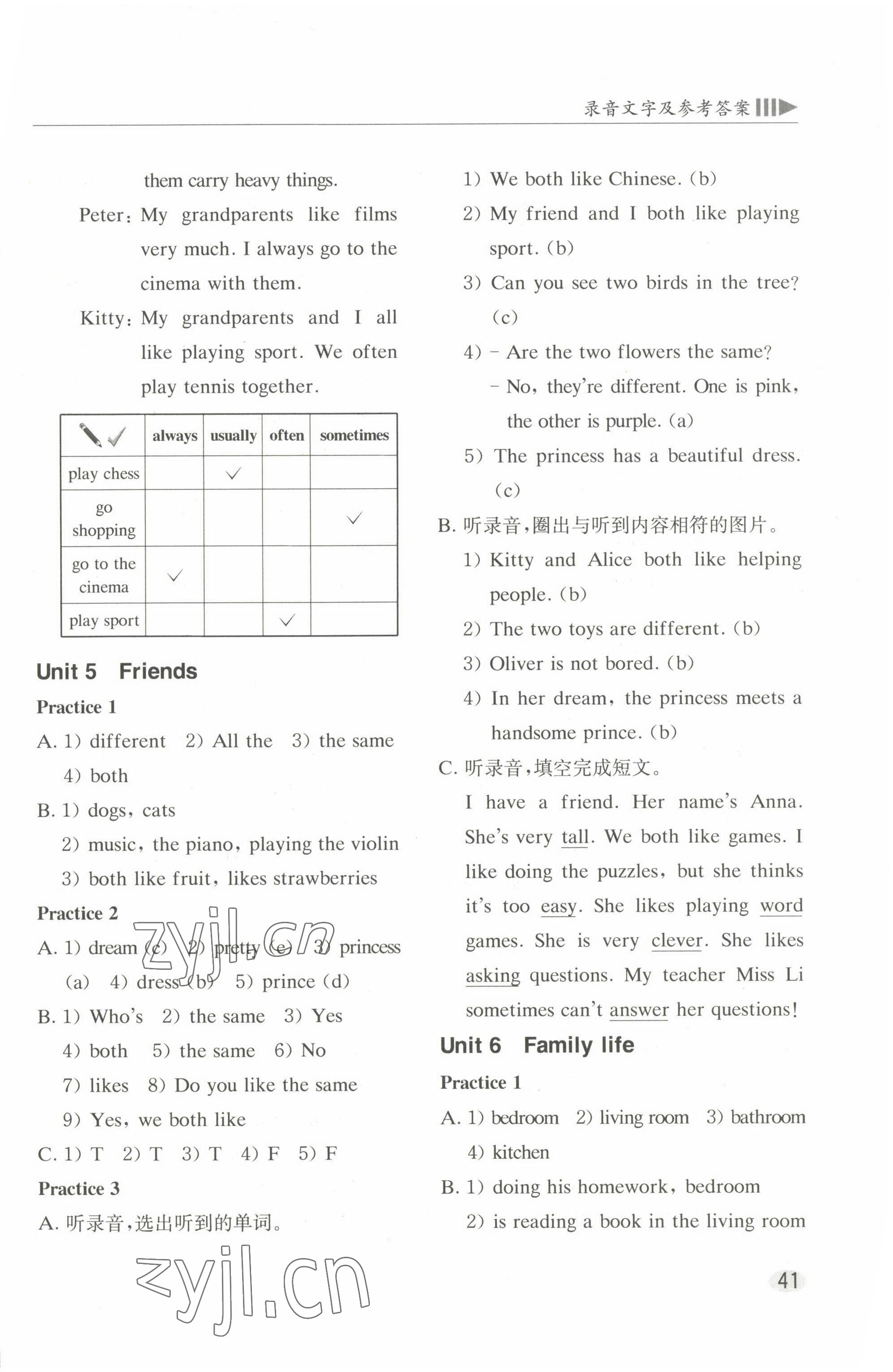 2022年牛津英語基礎(chǔ)訓(xùn)練五年級(jí)上冊(cè)滬教版 參考答案第4頁