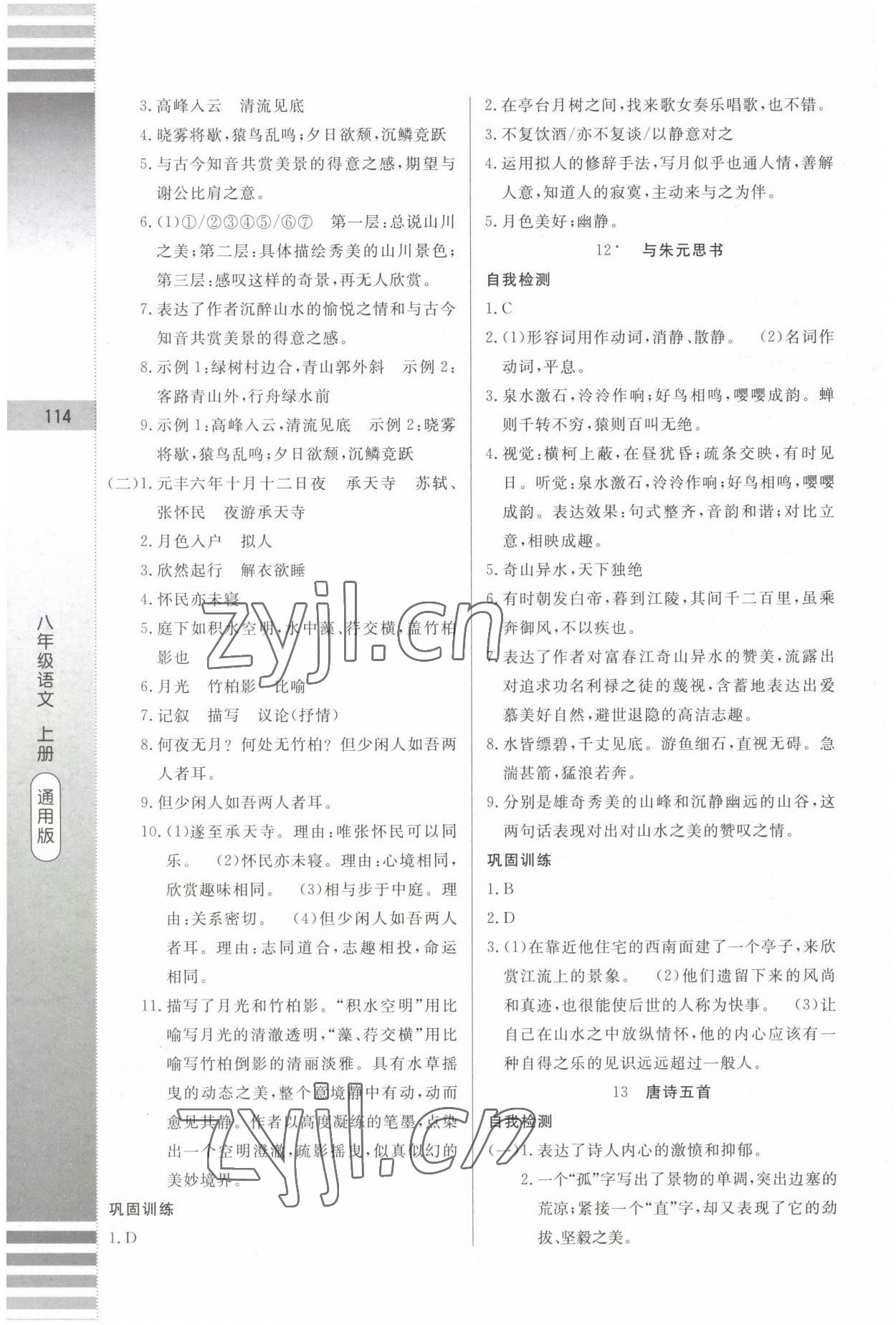 2022年同步雙測AB卷八年級(jí)語文上冊(cè)人教版 第8頁