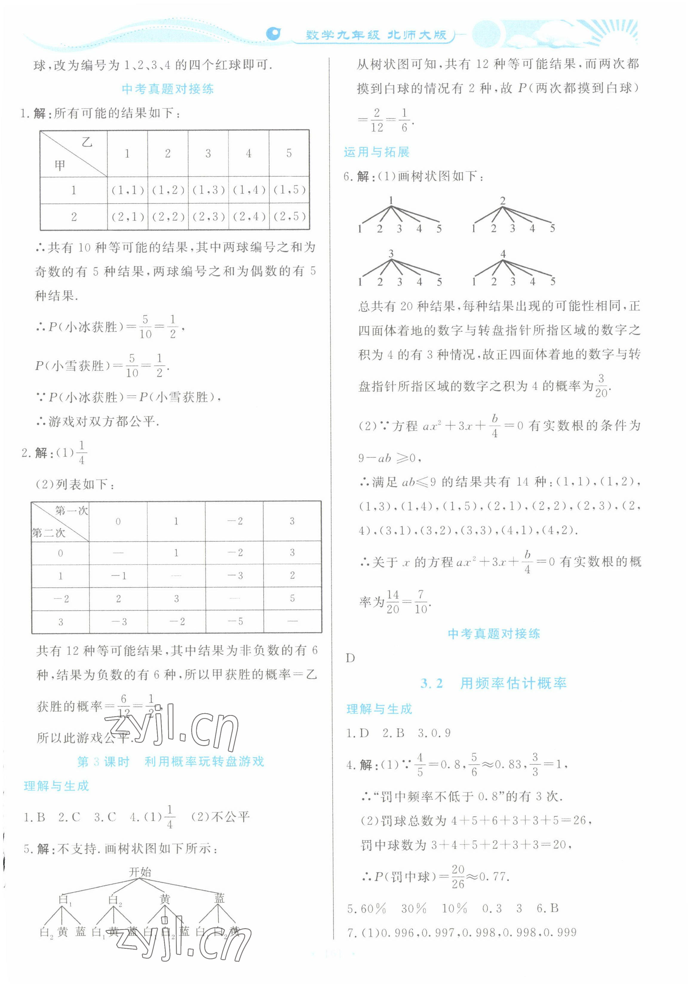 2022年學(xué)力水平同步檢測與評估九年級數(shù)學(xué)全一冊北師大版 第13頁