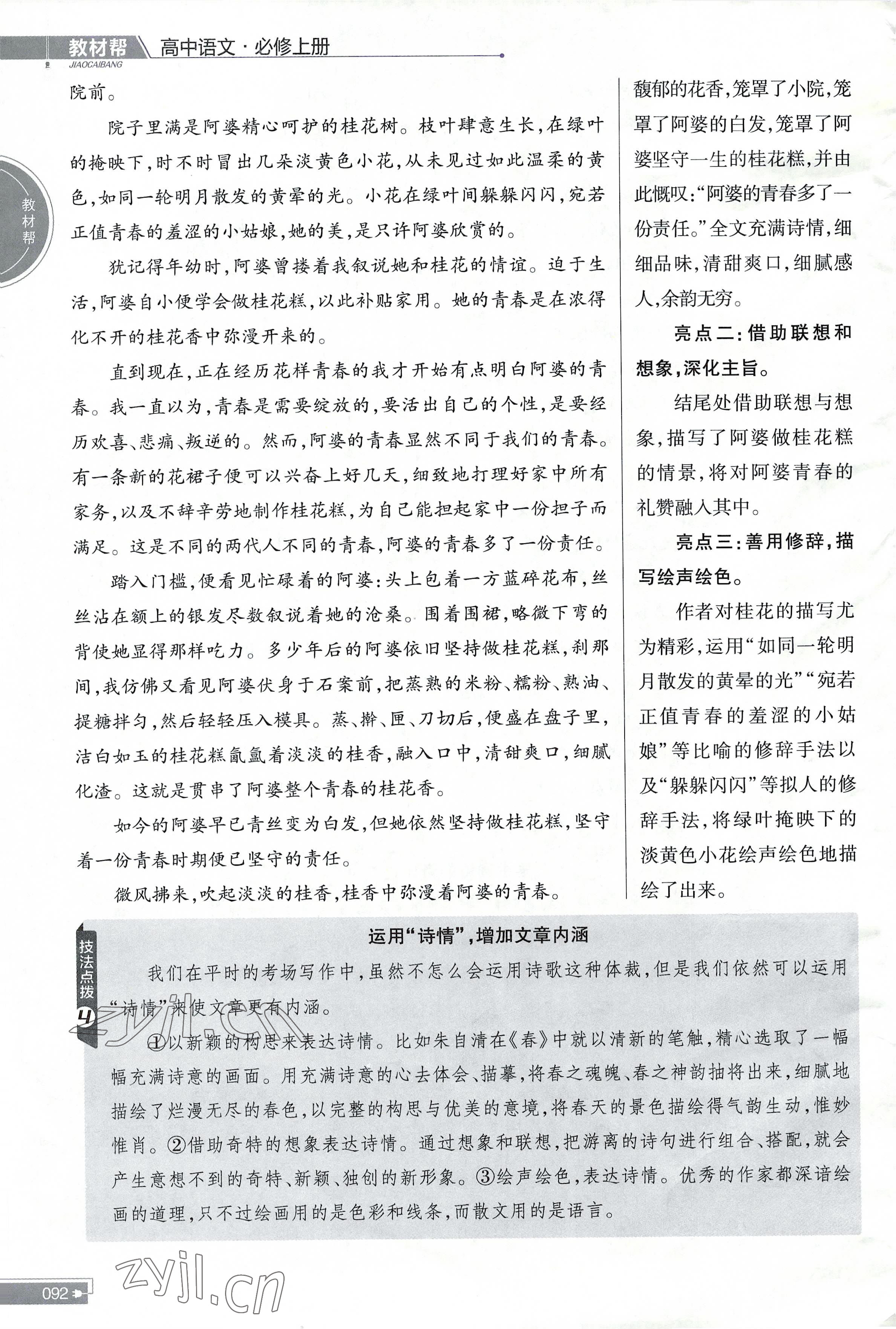 2022年教材課本高中語(yǔ)文必修上冊(cè)人教版 參考答案第11頁(yè)