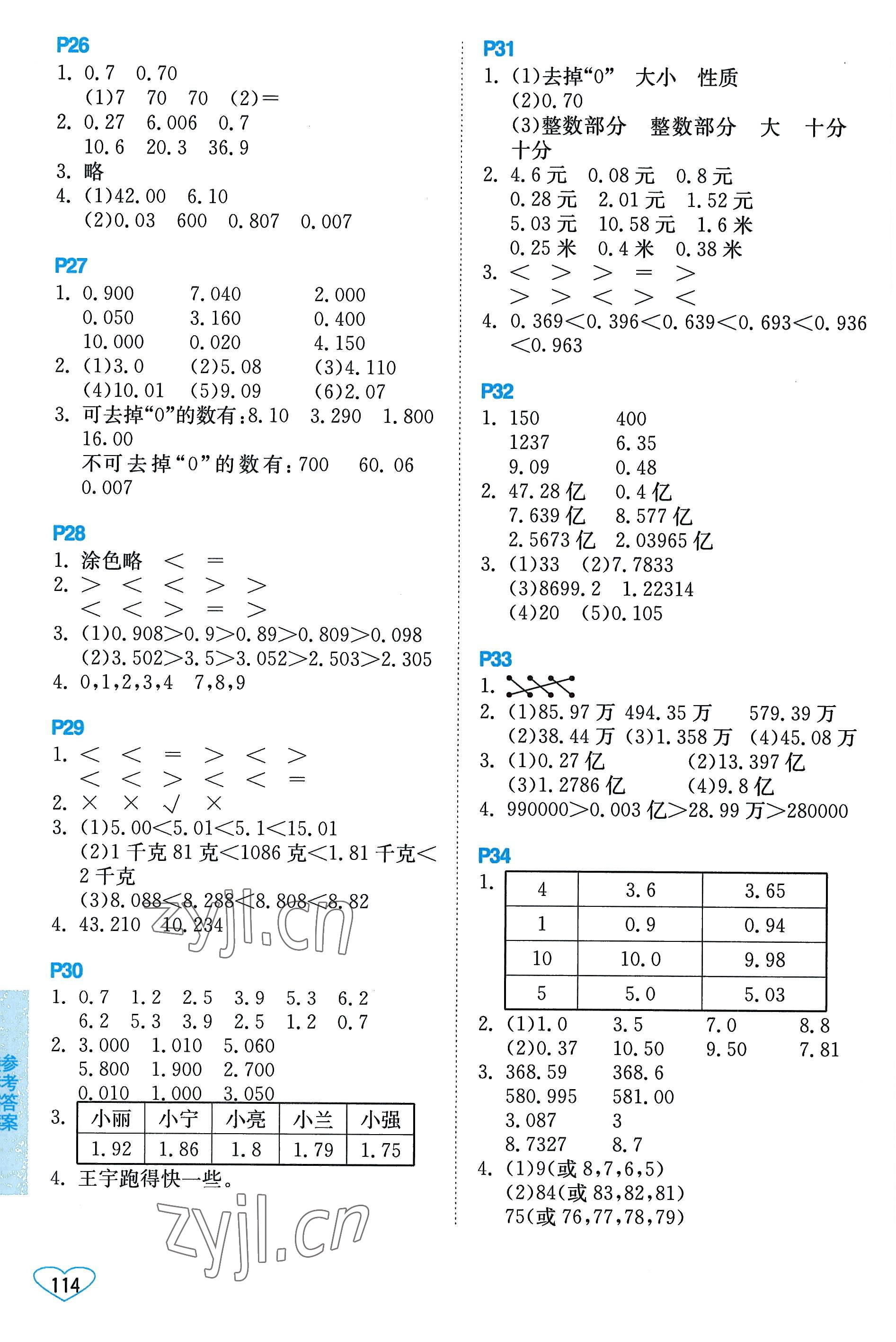 2022年小學(xué)數(shù)學(xué)口算心算速算五年級(jí)上冊(cè)蘇教版 第4頁(yè)