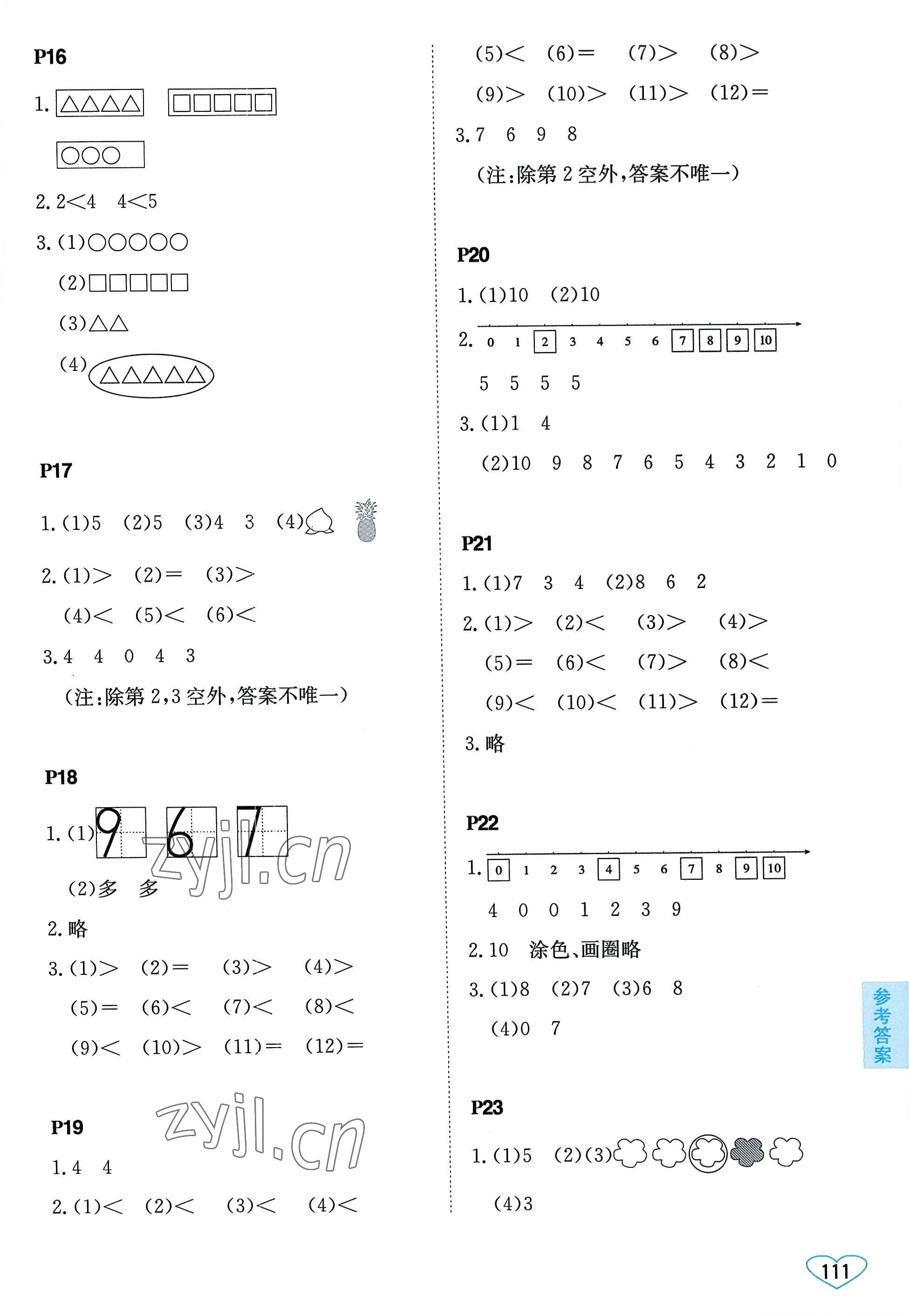 2022年小學數(shù)學口算心算速算一年級上冊蘇教版 第3頁