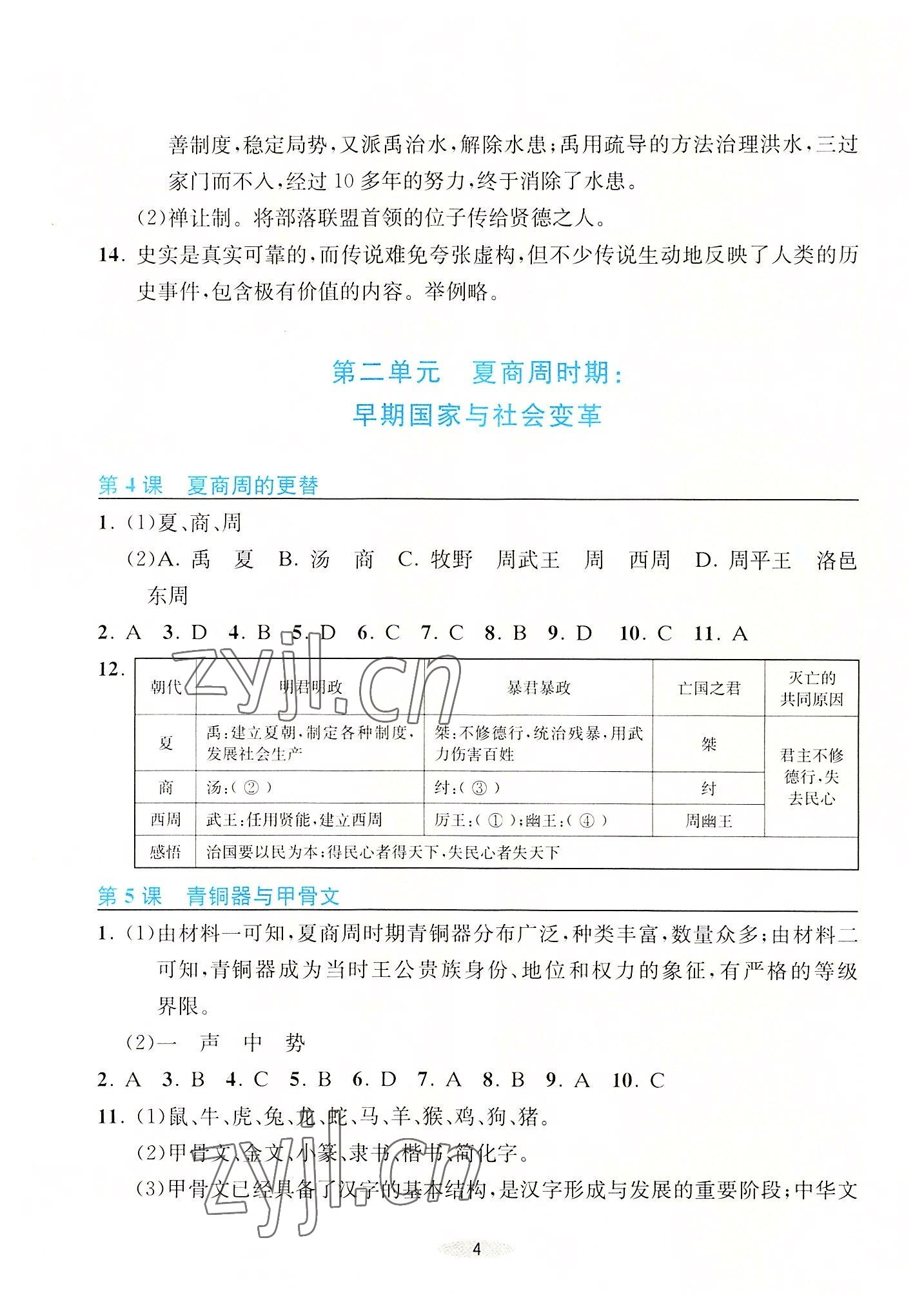 2022年預(yù)學(xué)與導(dǎo)學(xué)七年級歷史上冊人教版 第4頁