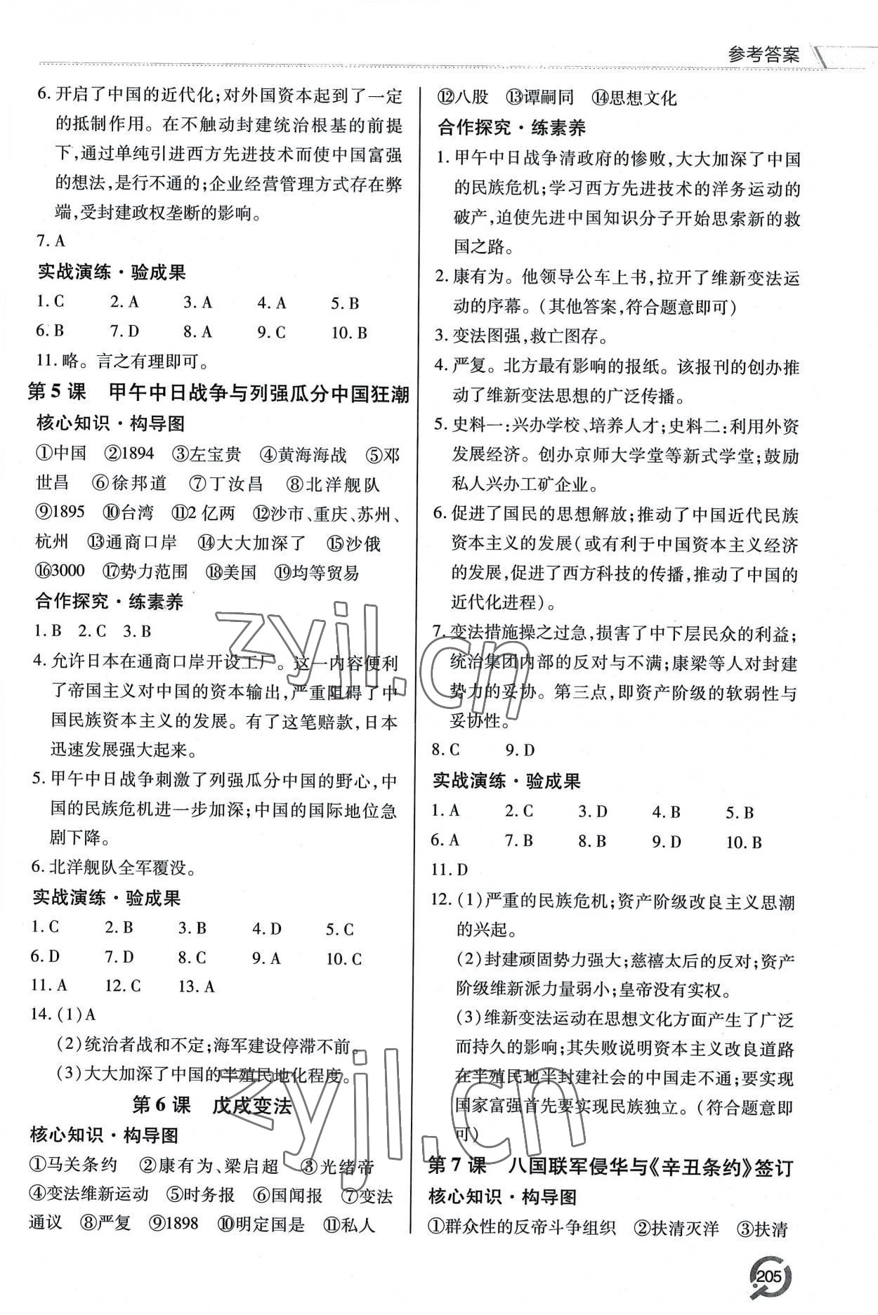 2022年新課堂學(xué)習(xí)與探究八年級歷史上冊人教版 第3頁