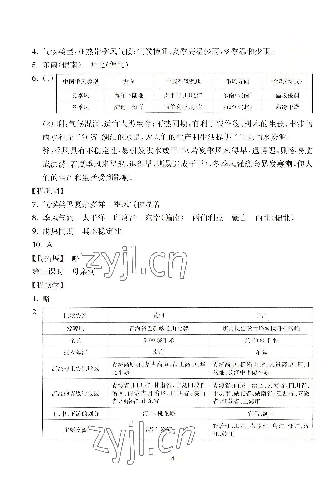 2022年預(yù)學(xué)與導(dǎo)學(xué)八年級(jí)地理下冊(cè)人教版 第4頁(yè)