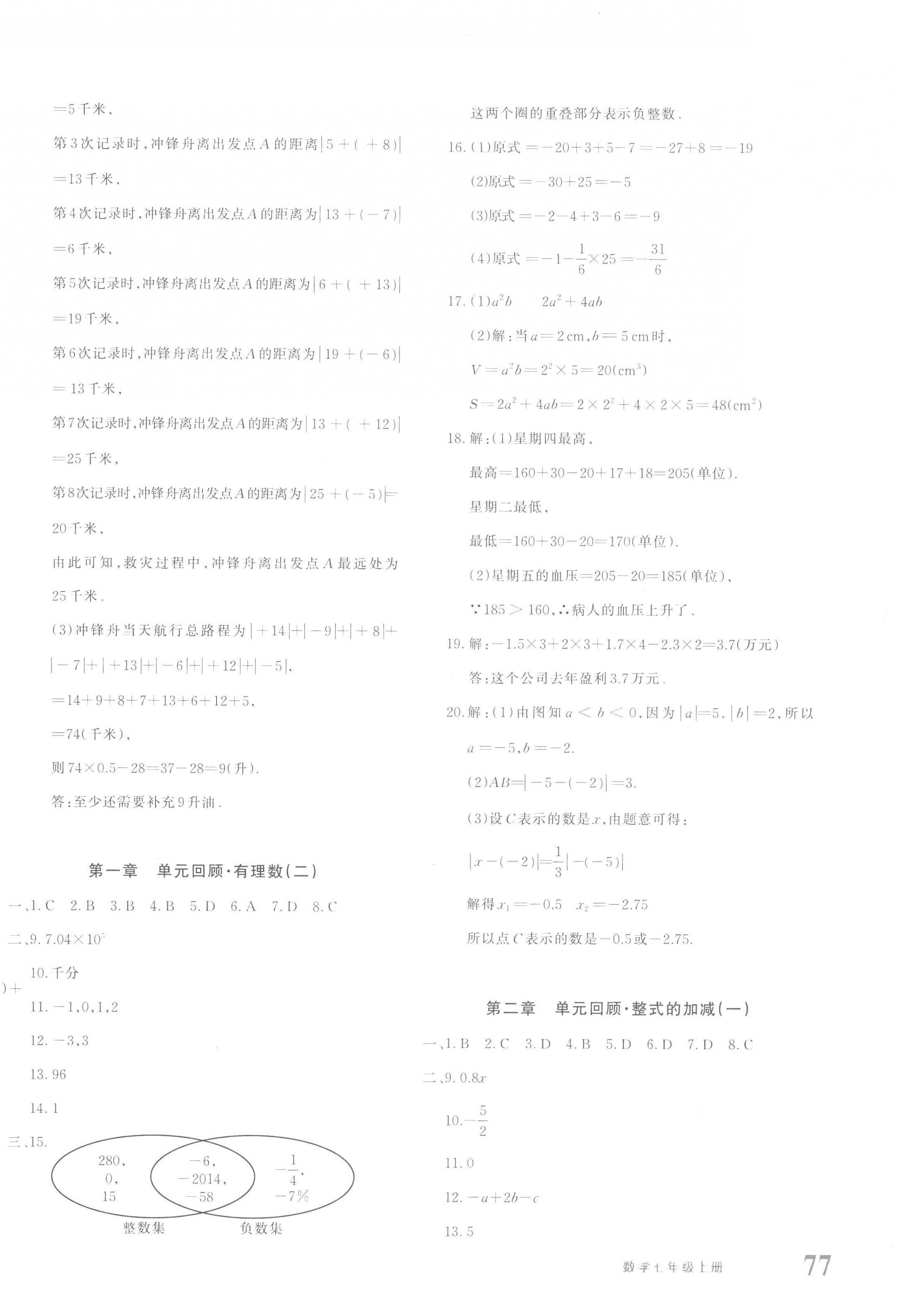 2022年優(yōu)學(xué)1+1評(píng)價(jià)與測(cè)試七年級(jí)數(shù)學(xué)上冊(cè)人教版 第6頁