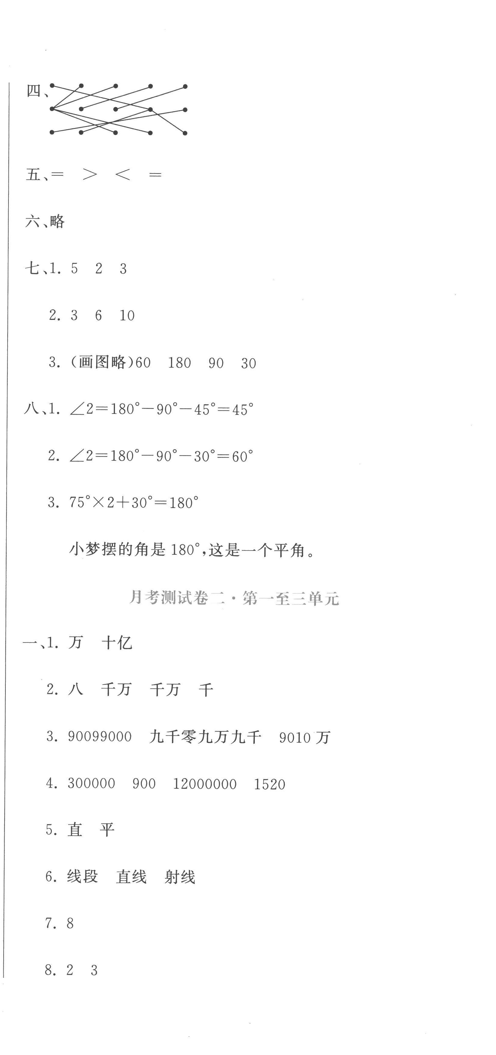 2022年提分教练四年级数学上册人教版 第9页