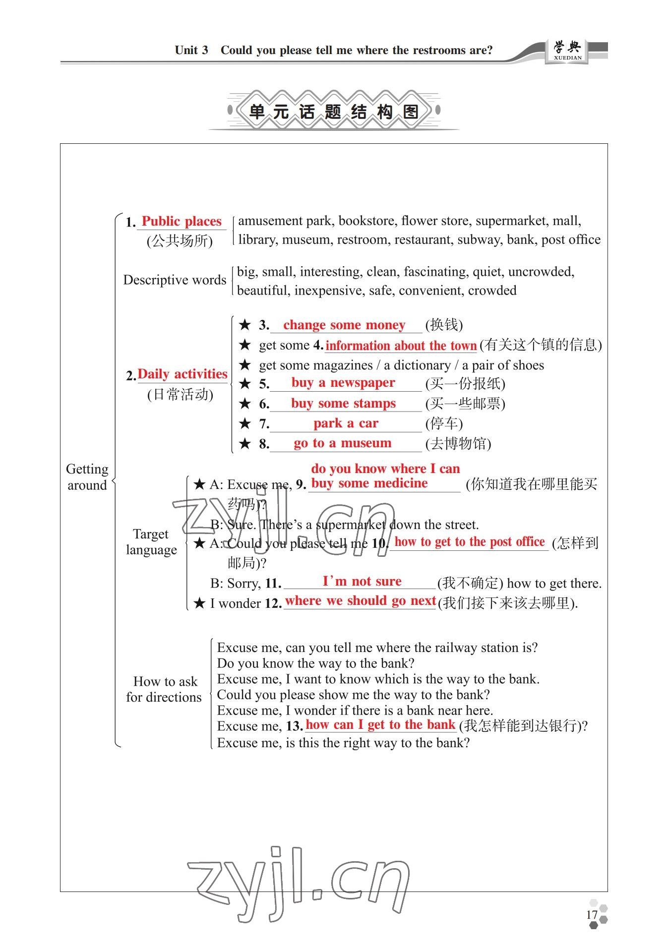 2022年學(xué)典四川九年級英語全一冊人教版 參考答案第34頁