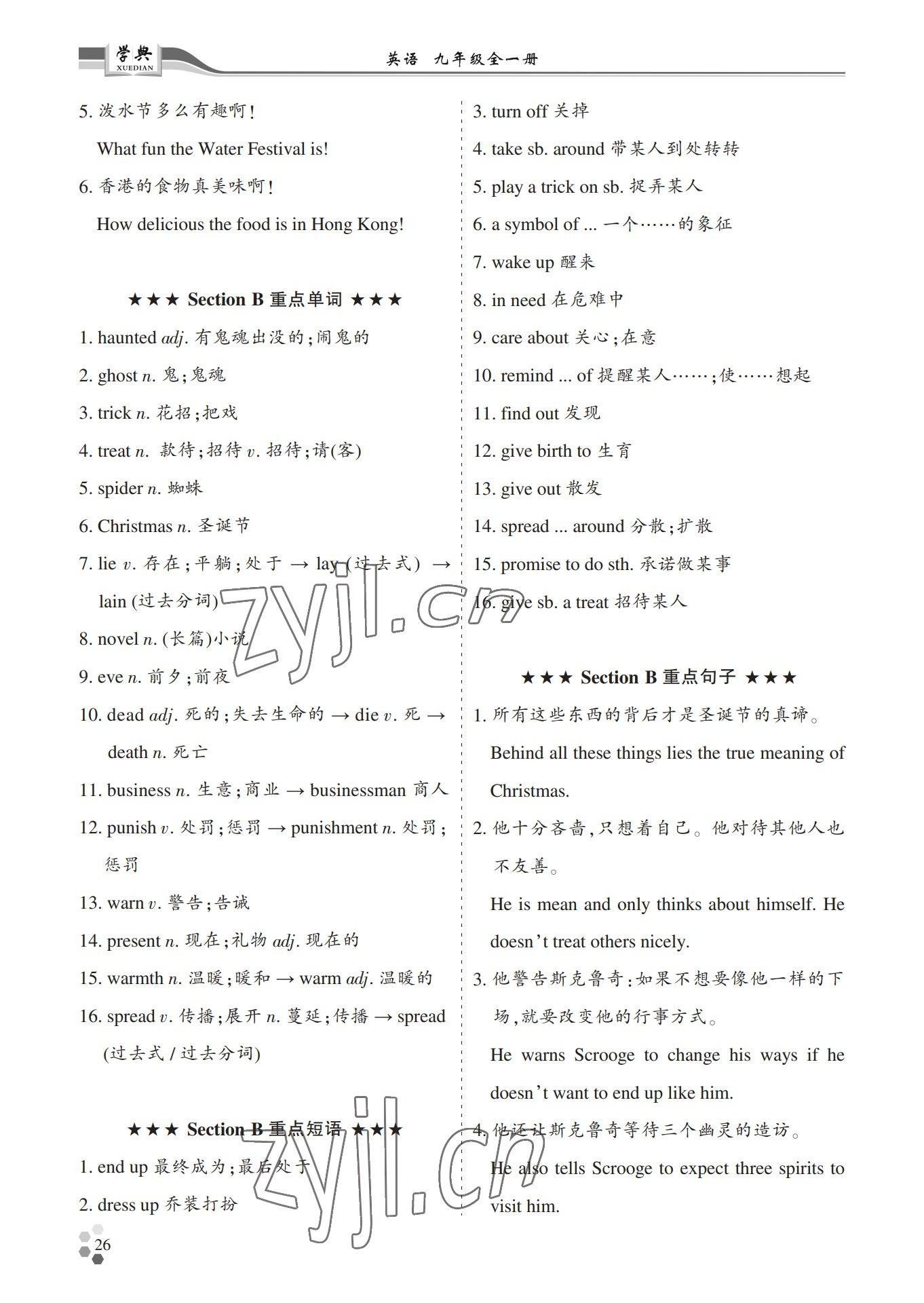 2022年學(xué)典四川九年級英語全一冊人教版 第26頁