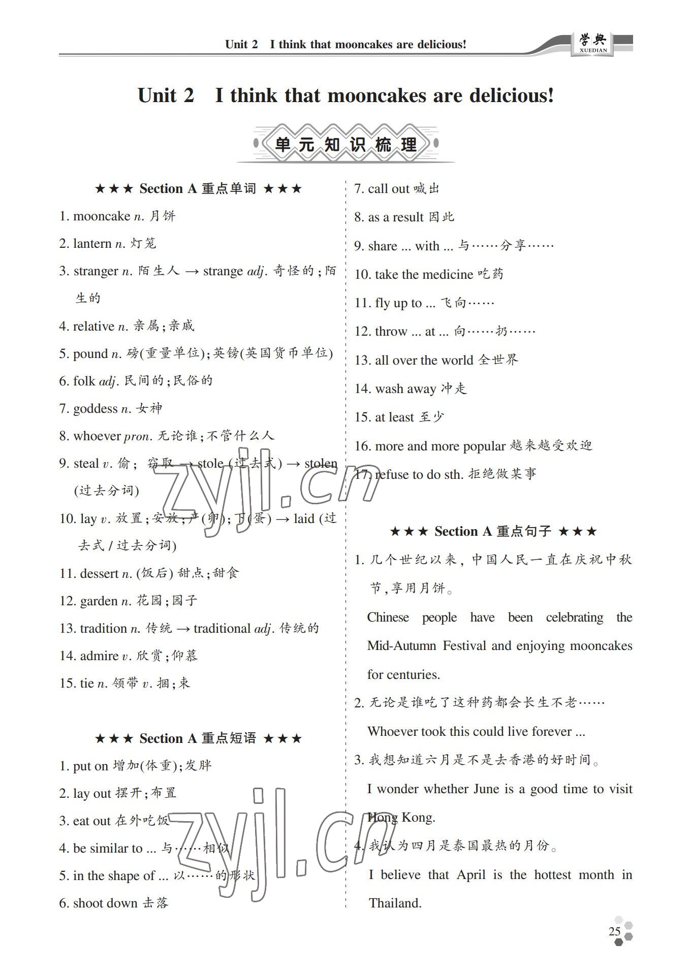 2022年學(xué)典四川九年級(jí)英語(yǔ)全一冊(cè)人教版 第25頁(yè)