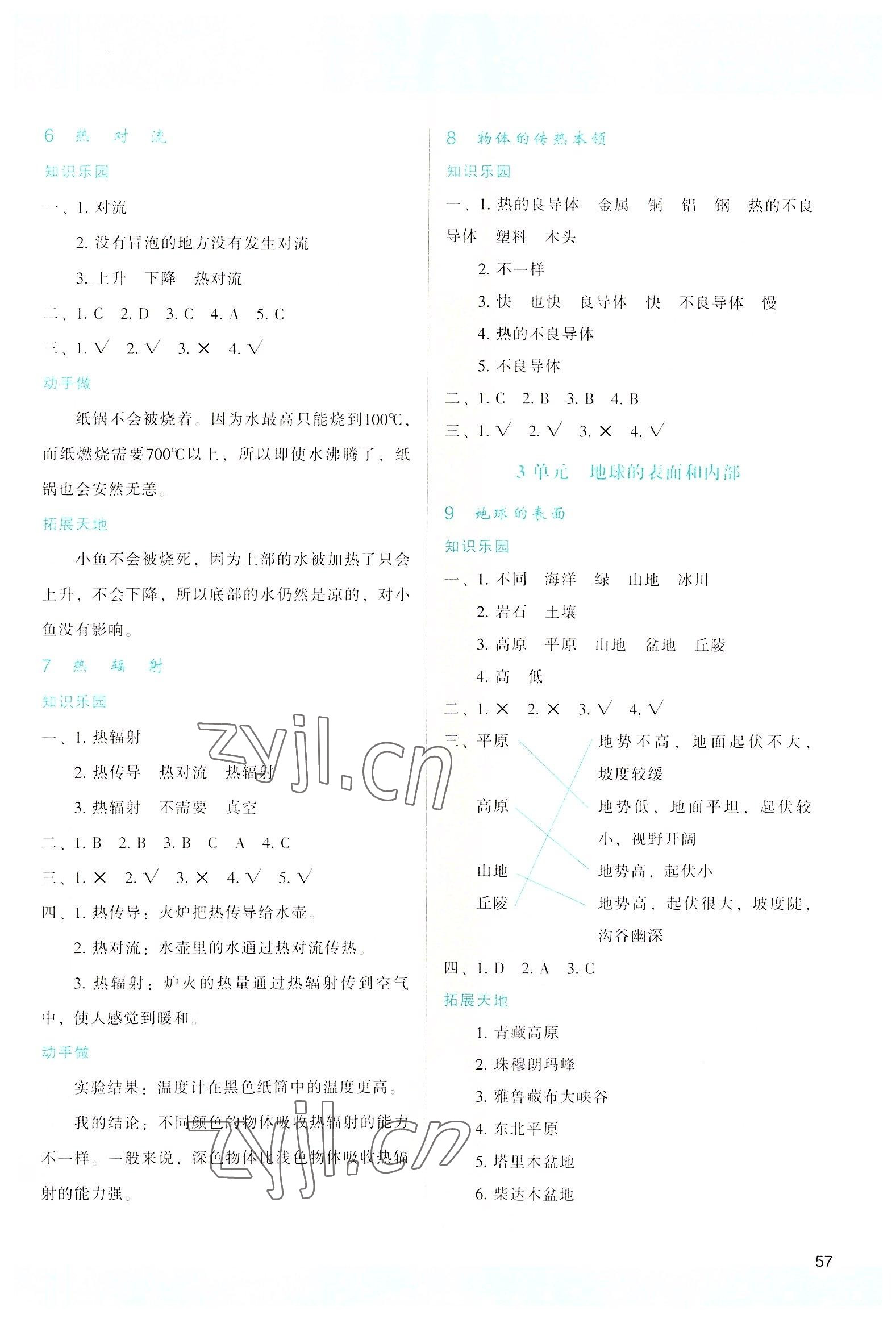 2022年新課程學(xué)習(xí)與評(píng)價(jià)五年級(jí)科學(xué)上冊(cè)蘇教版 參考答案第2頁(yè)