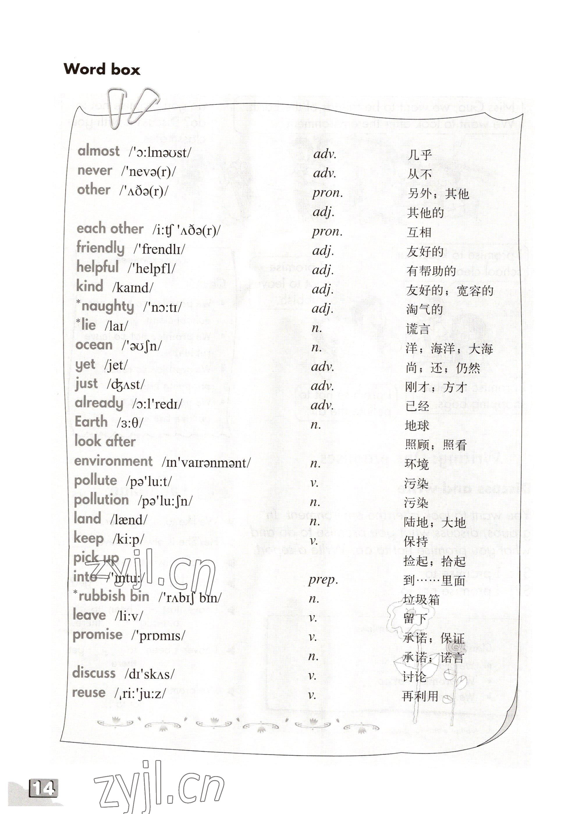 2022年教材課本六年級(jí)英語第一學(xué)期滬教版五四制 參考答案第25頁