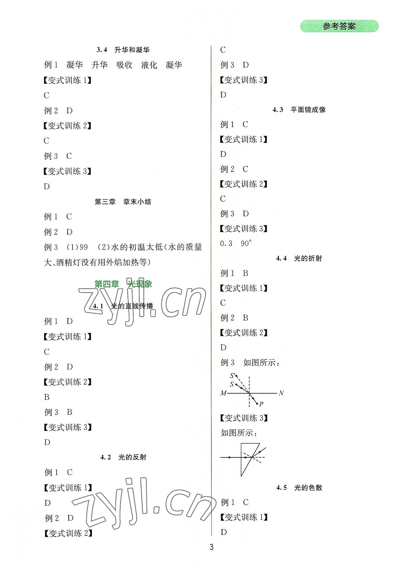 2022年新課程實(shí)踐與探究叢書八年級(jí)物理上冊(cè)人教版 第3頁