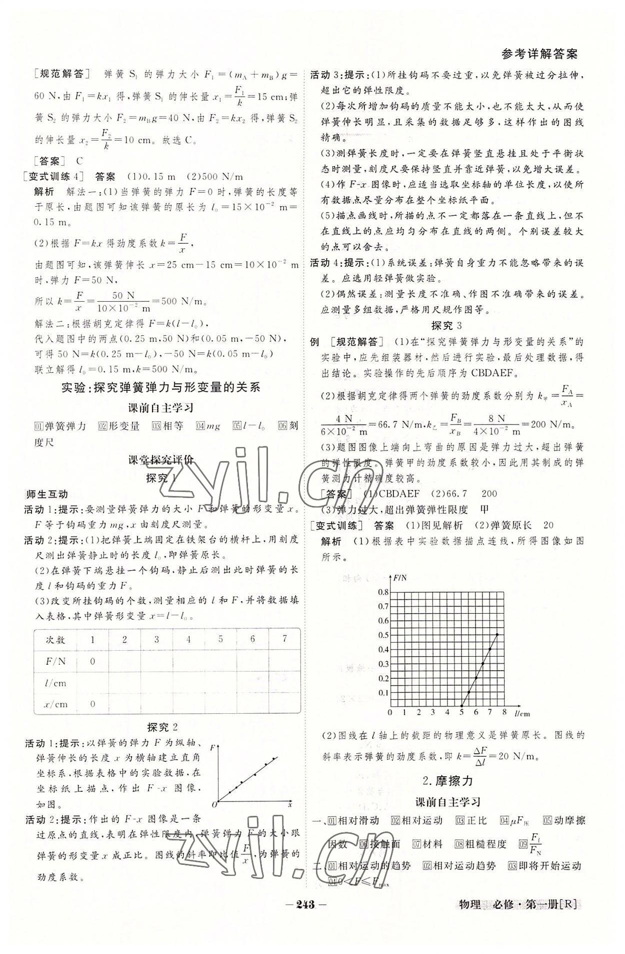 2022年金版教程高中新課程創(chuàng)新導(dǎo)學(xué)案高中物理必修第一冊人教版新高考 參考答案第15頁