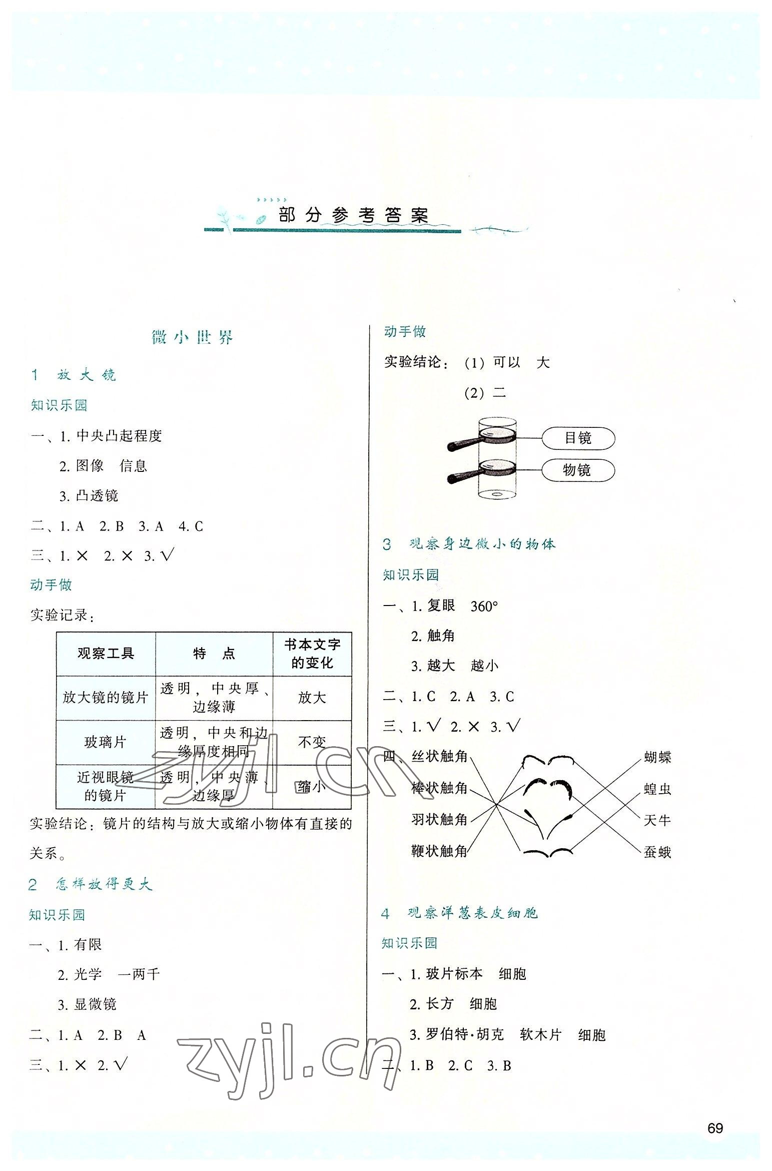 2022年新課程學(xué)習(xí)與評價六年級科學(xué)上冊教科版 第1頁