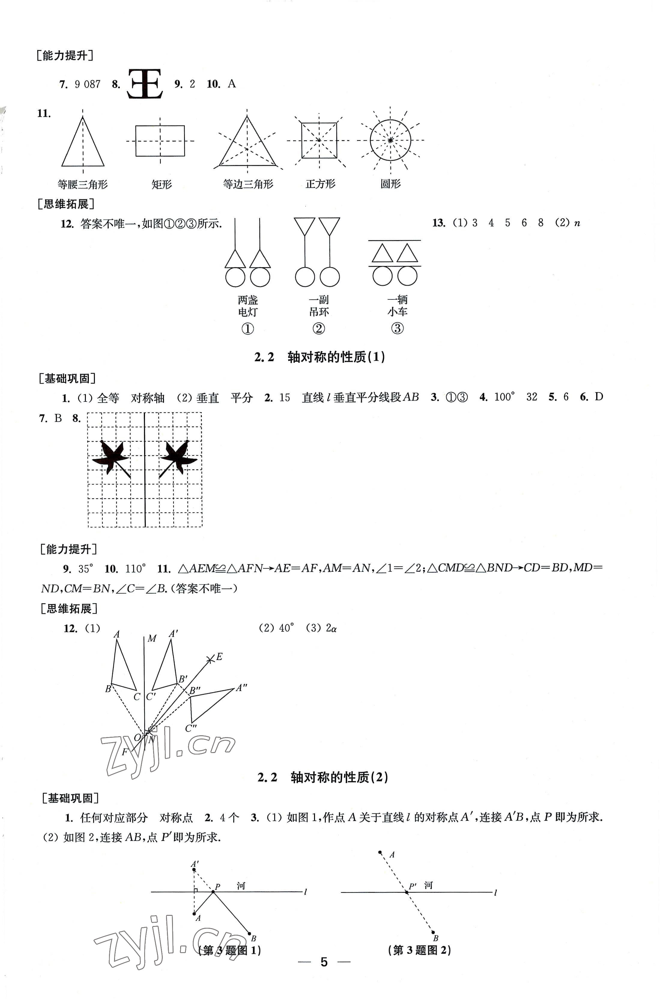 2022年創(chuàng)新課時作業(yè)八年級數(shù)學(xué)上冊蘇科版 第5頁