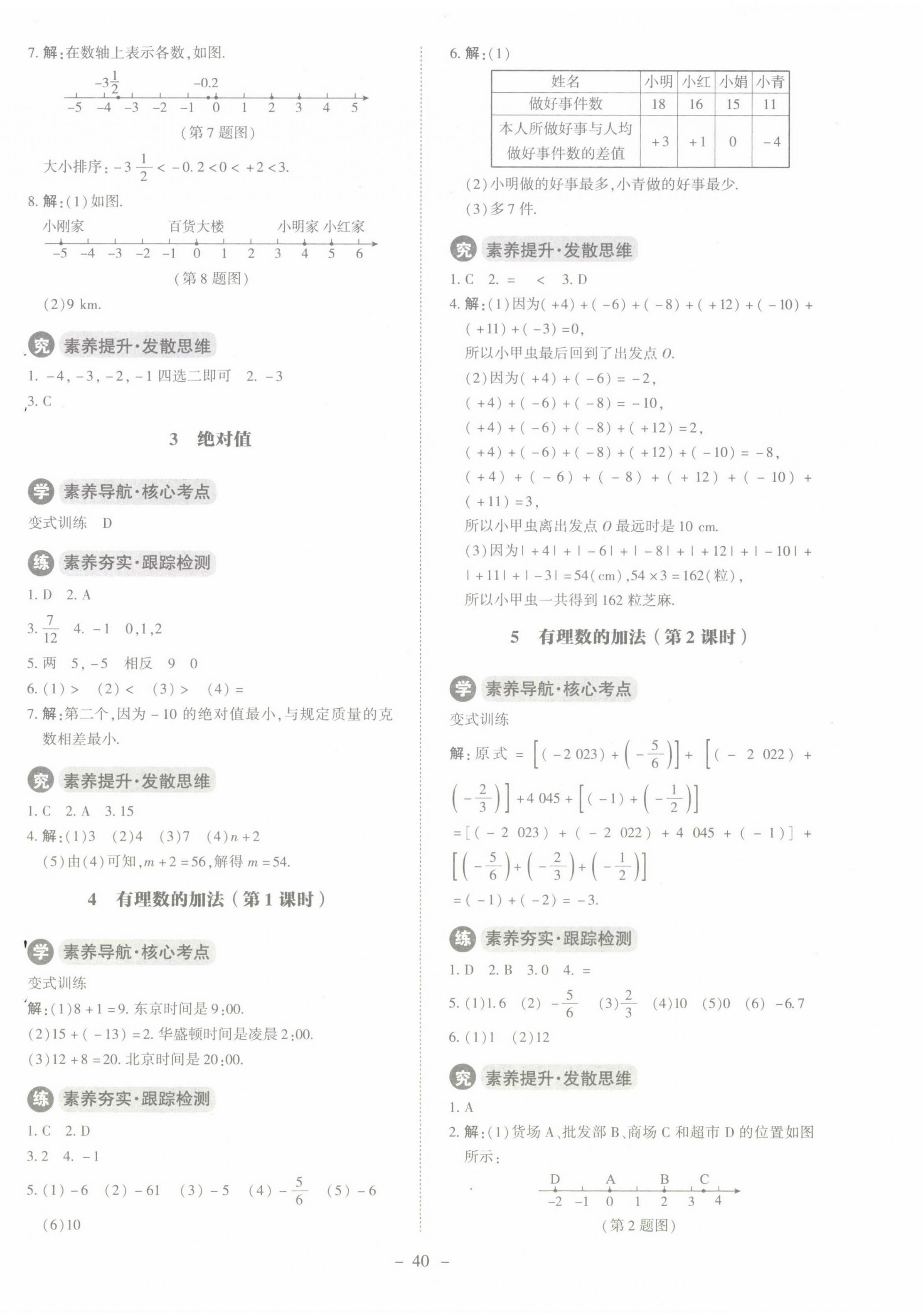 2022年课内课外直通车七年级数学上册北师大版江西专版 第4页