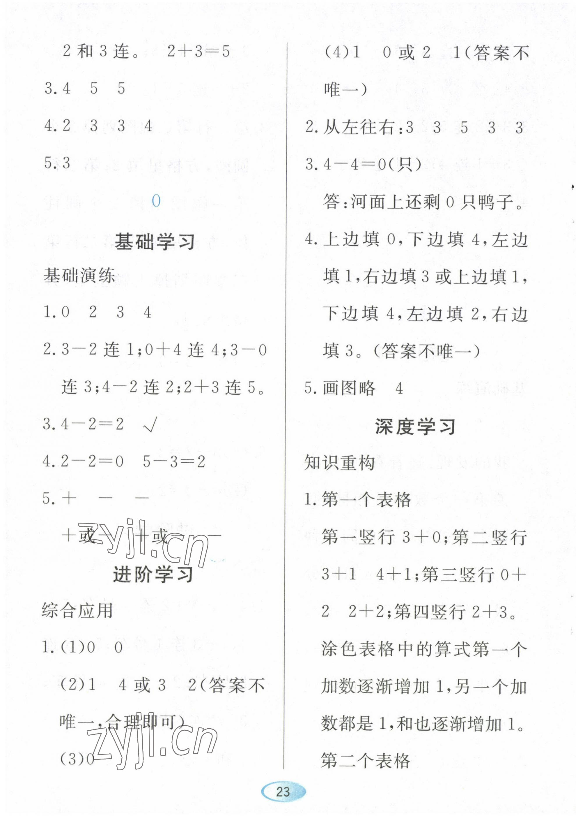 2022年資源與評價黑龍江教育出版社一年級數學上冊人教版 第7頁