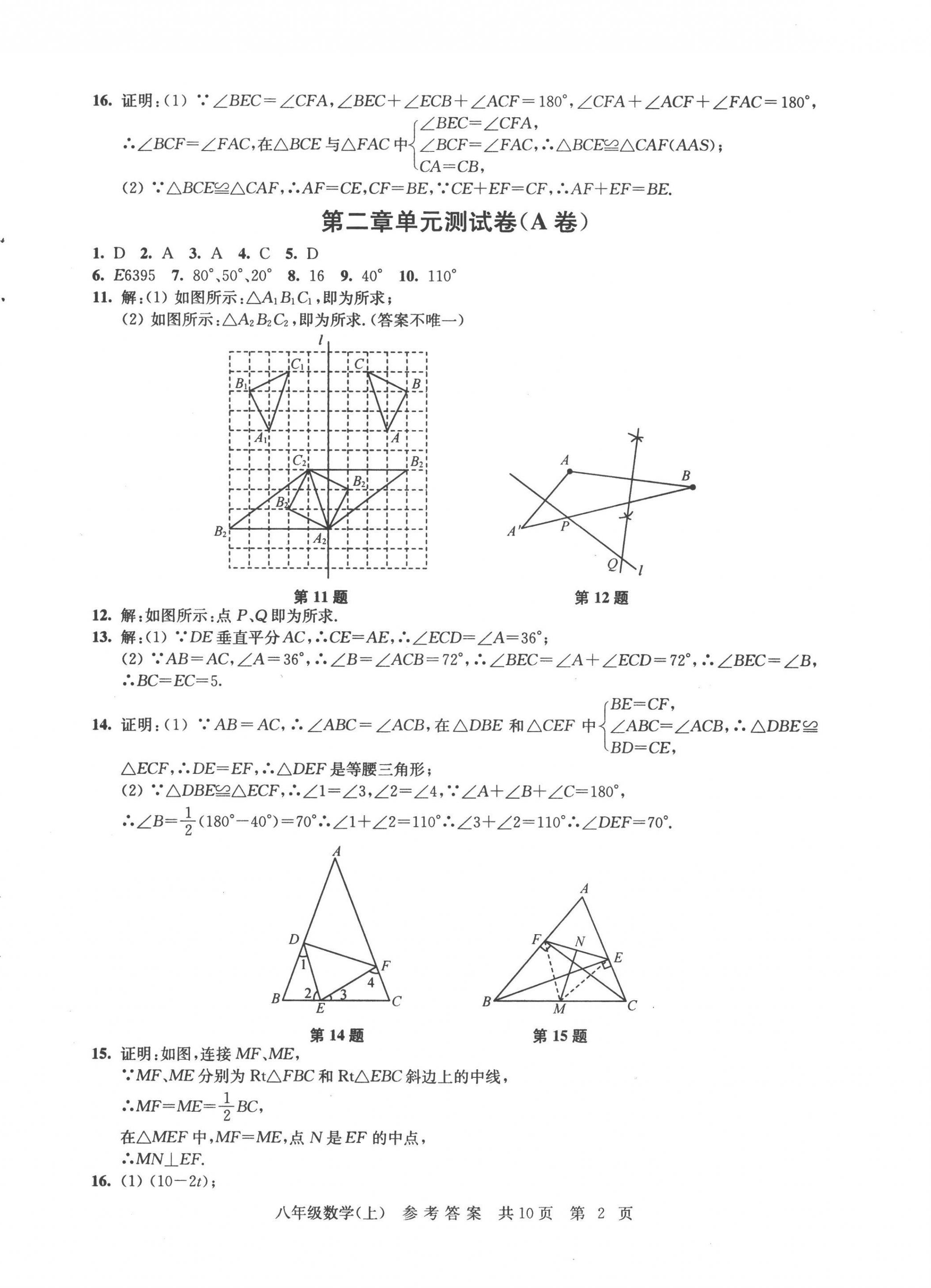 2022年伴你學(xué)單元達(dá)標(biāo)測試卷八年級數(shù)學(xué)上冊蘇科版 第2頁