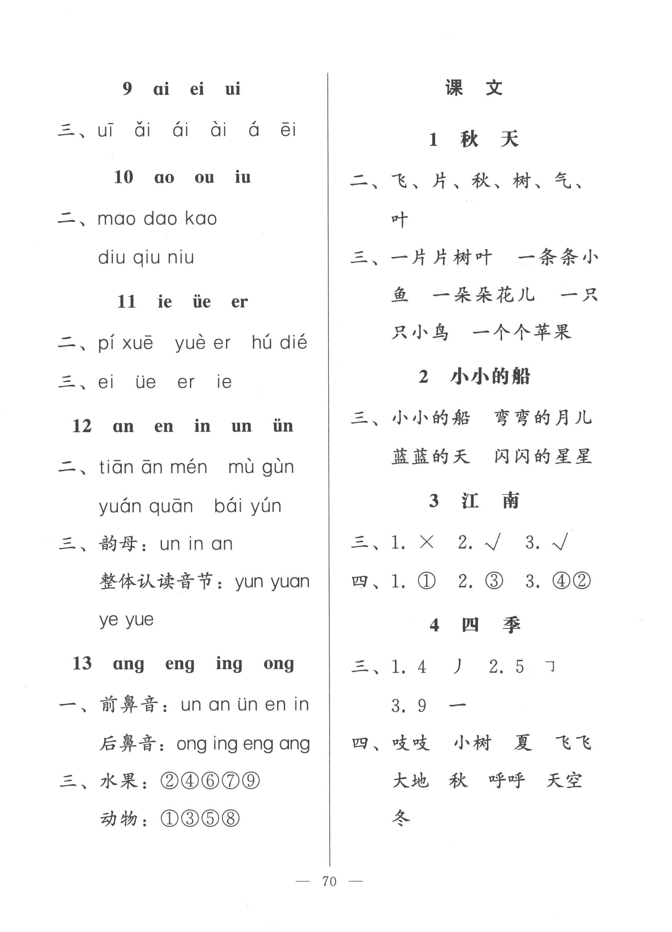 2022年核心课堂湖北教育出版社一年级语文上册人教版 第2页