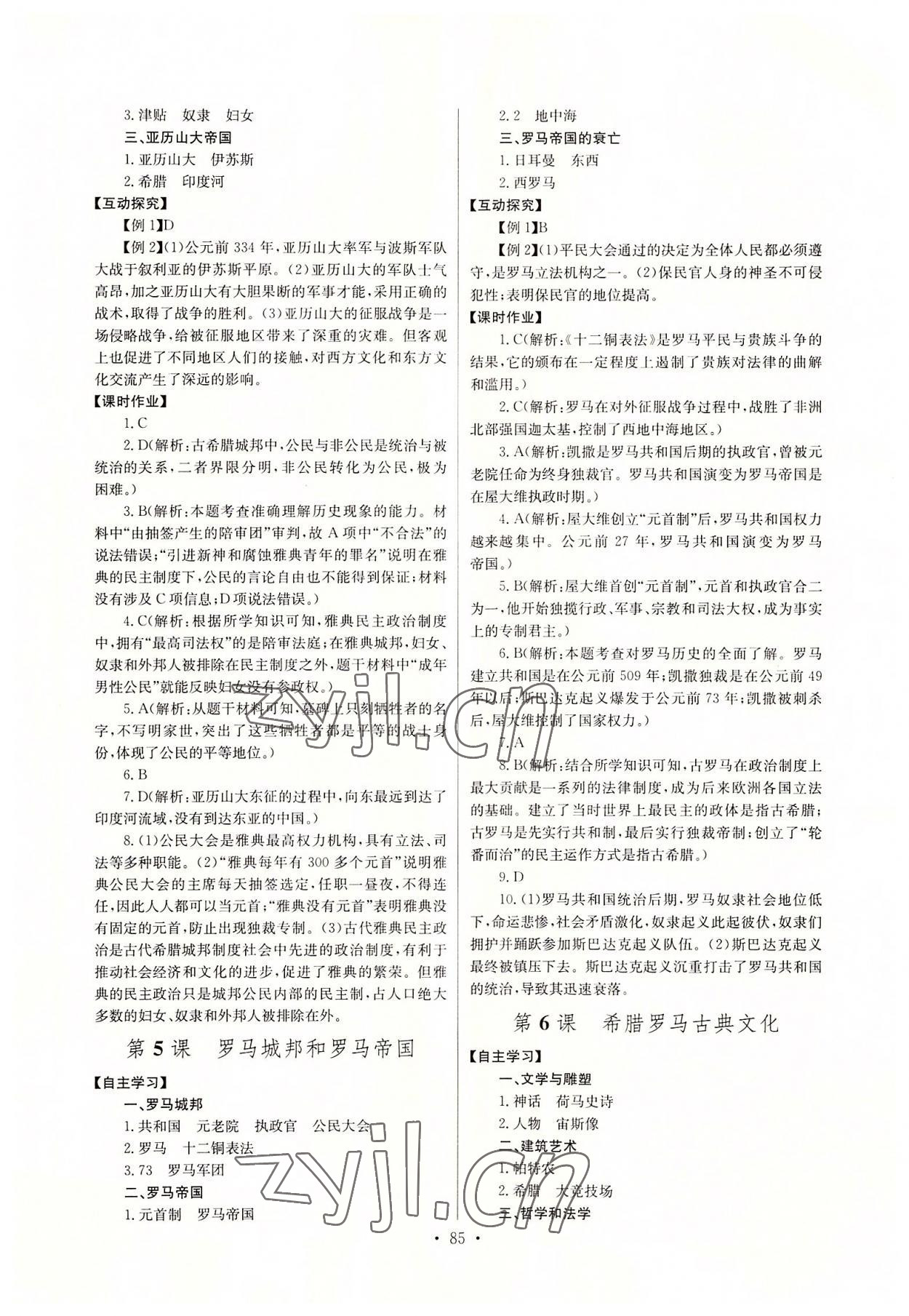 2022年長江全能學(xué)案同步練習(xí)冊九年級歷史上冊人教版 第3頁