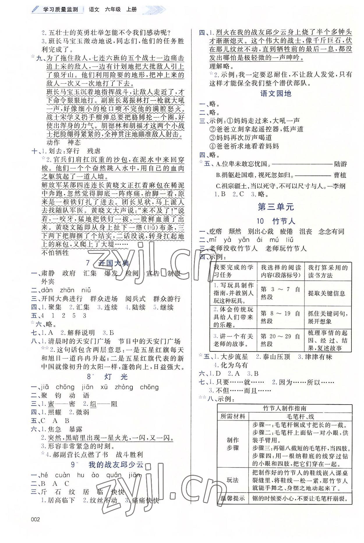 2022年學(xué)習(xí)質(zhì)量監(jiān)測(cè)六年級(jí)語(yǔ)文上冊(cè)人教版 第2頁(yè)