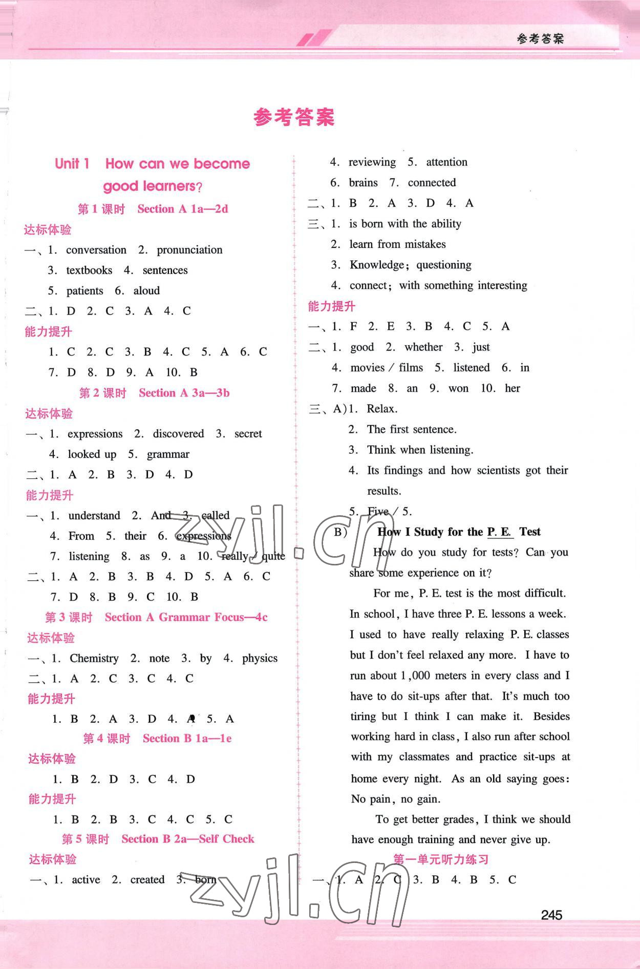 2022年新課程學(xué)習(xí)輔導(dǎo)九年級(jí)英語全一冊(cè)人教版 第1頁