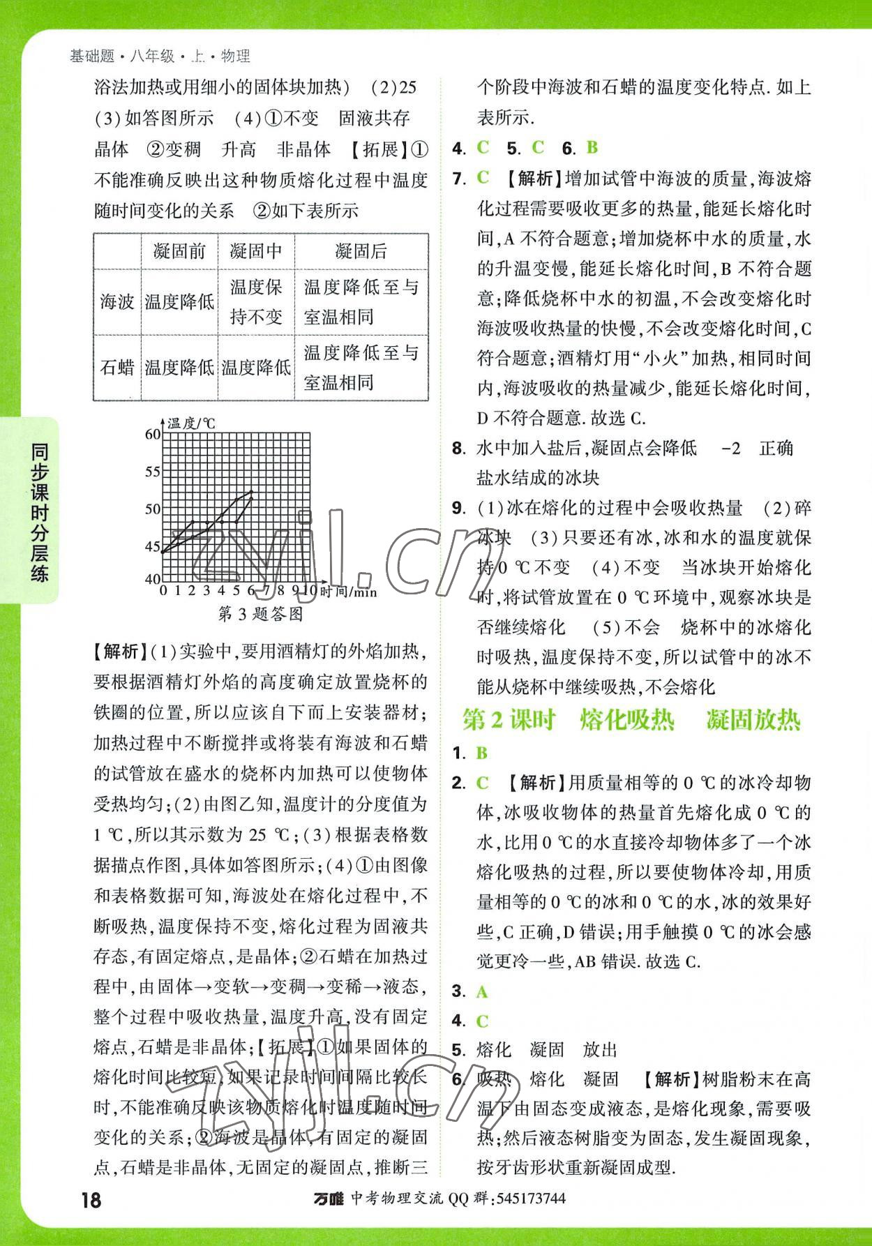 2022年萬(wàn)唯中考基礎(chǔ)題八年級(jí)物理上冊(cè) 第18頁(yè)